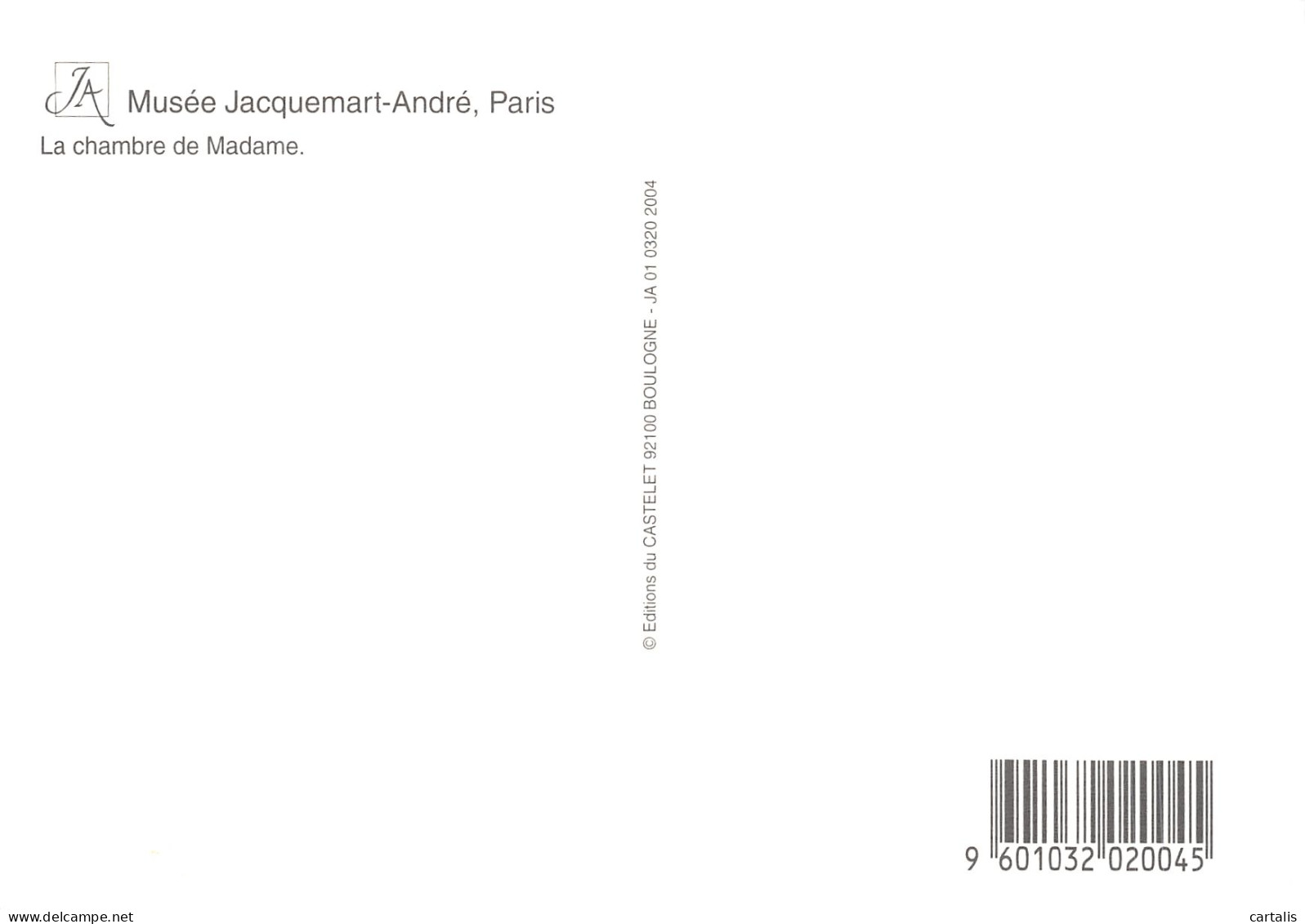 75-PARIS MUSEE JACQUEMART ANDRE-N°4204-A/0299 - Museen