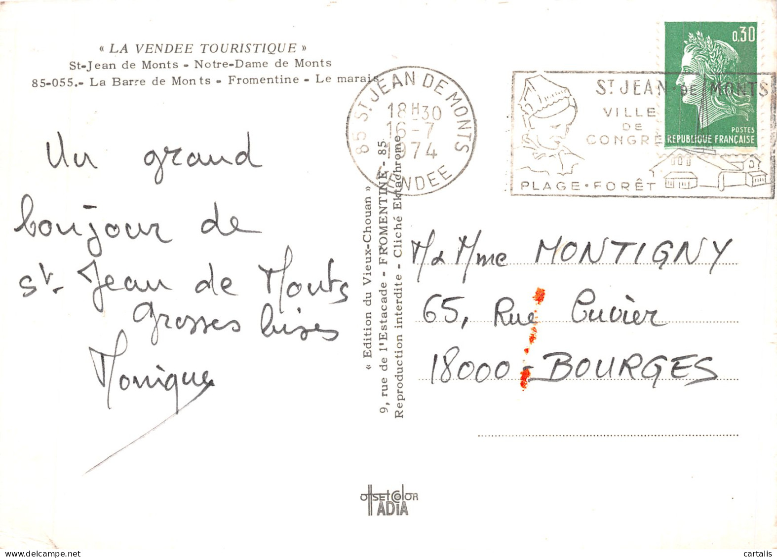 85-LA COTE DE MONTS-N°4204-A/0153 - Other & Unclassified