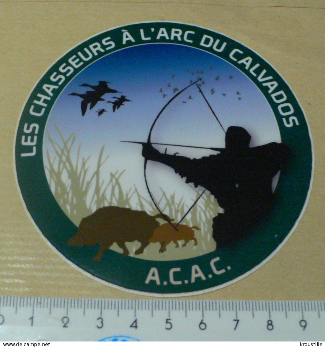 AUTOCOLLANT CHASSEURS A L'ARC CALVADOS - ACAC - Stickers