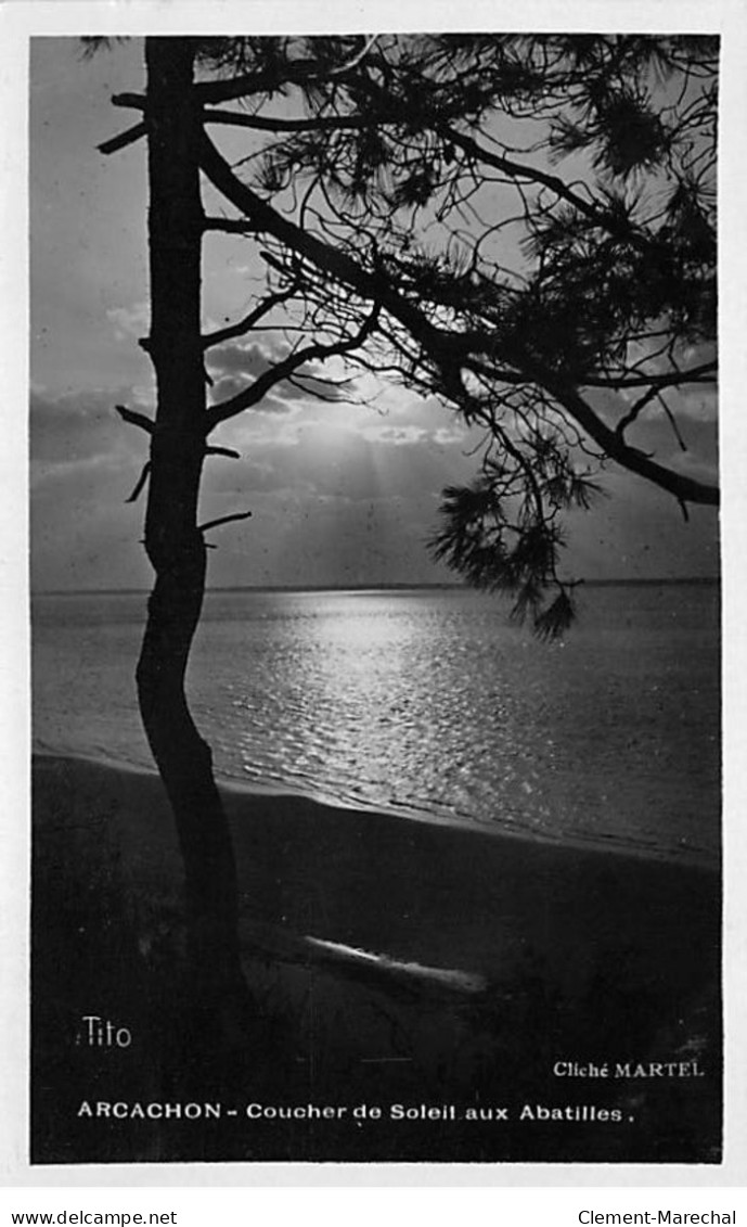 ARCACHON - Coucher De Soleil Aux Abatilles - Très Bon état - Arcachon