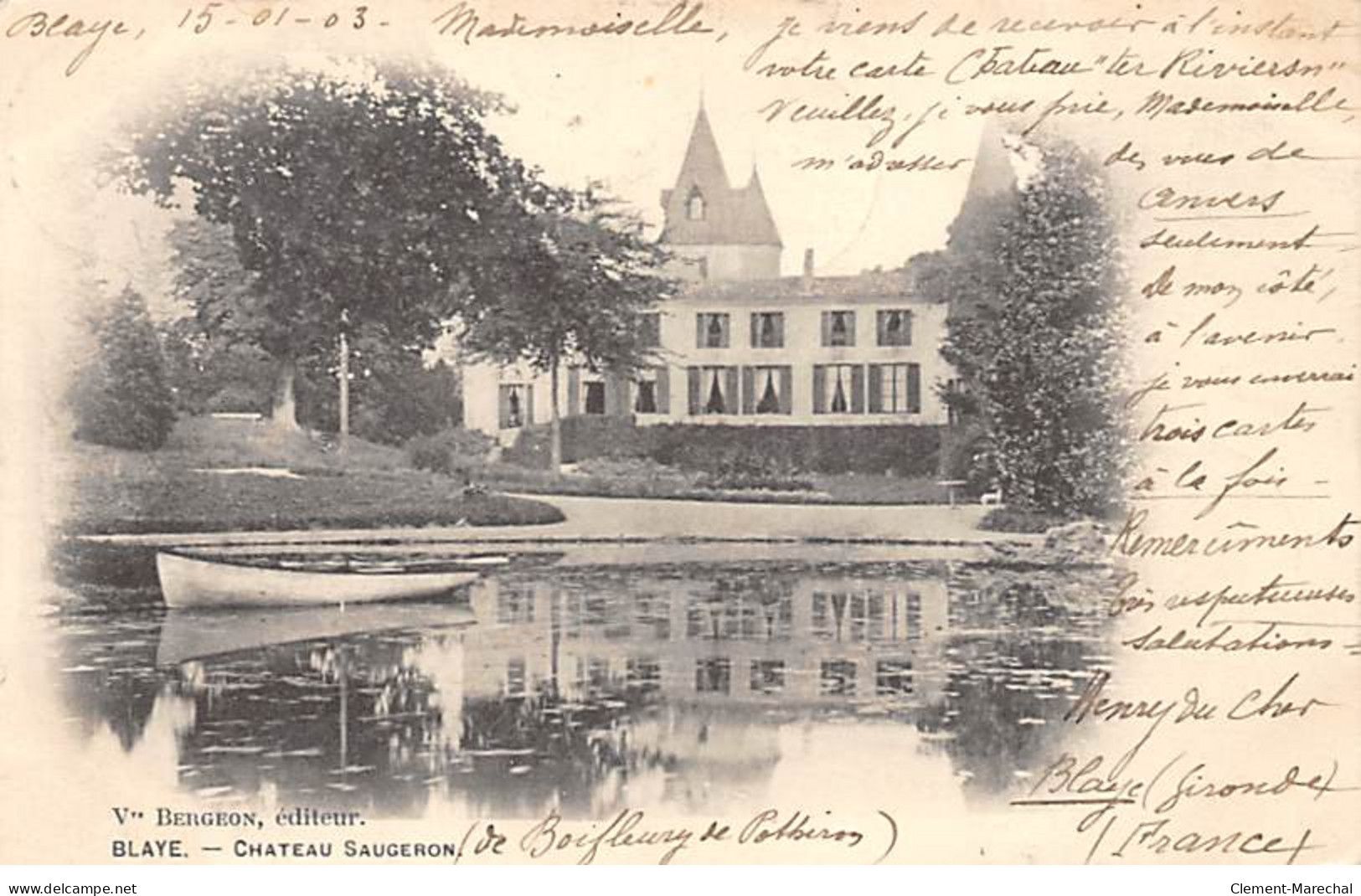 BLAYE - Château Saugeron - Très Bon état - Blaye
