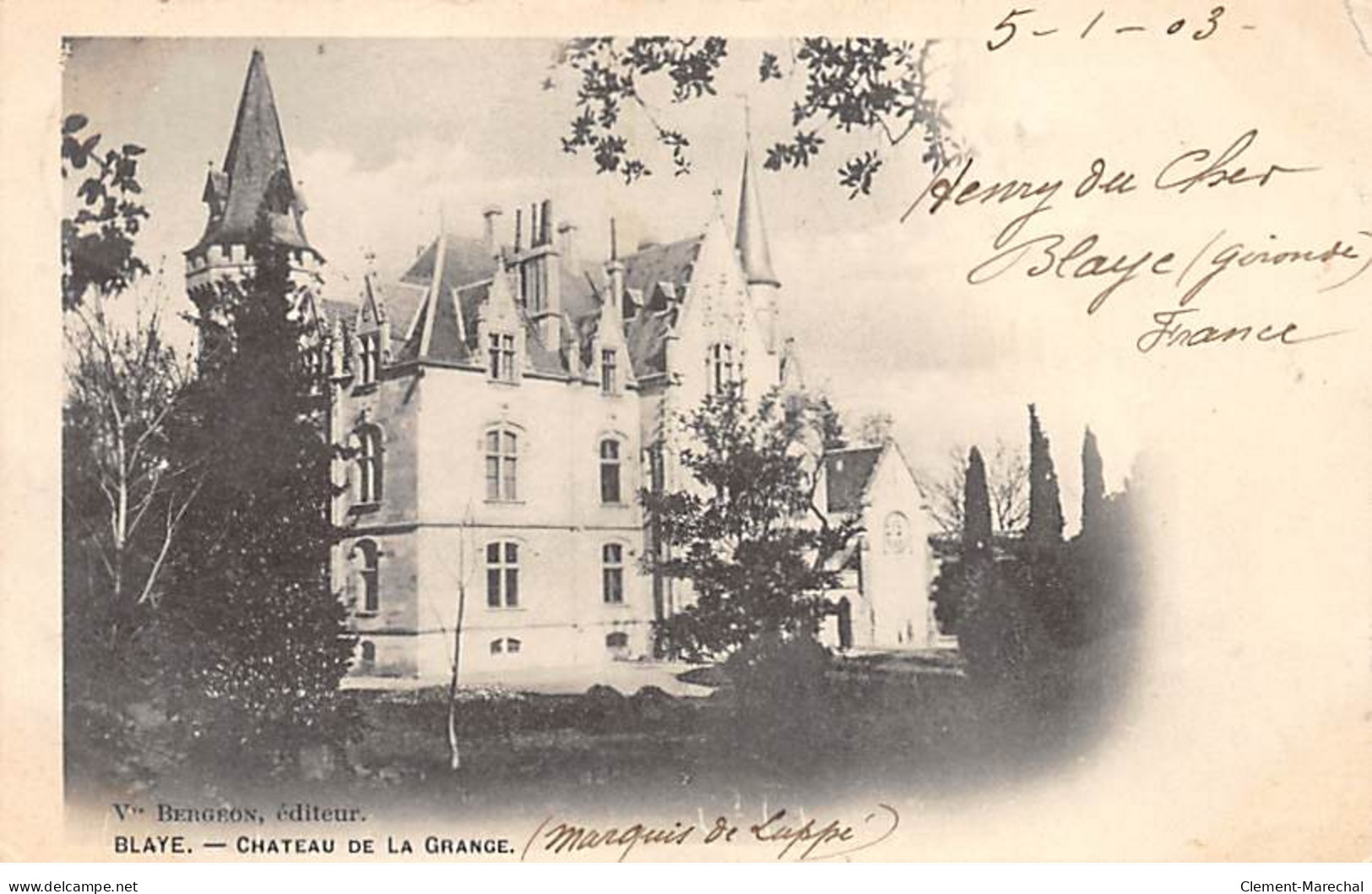 BLAYE - Château De La Grange - Très Bon état - Blaye