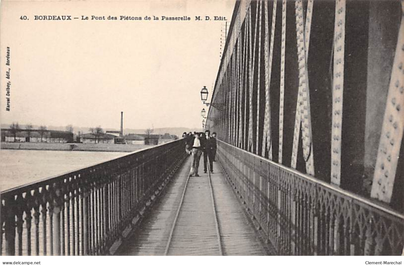 BORDEAUX - Le Pont Des Piétons De La Passerelle - Très Bon état - Bordeaux