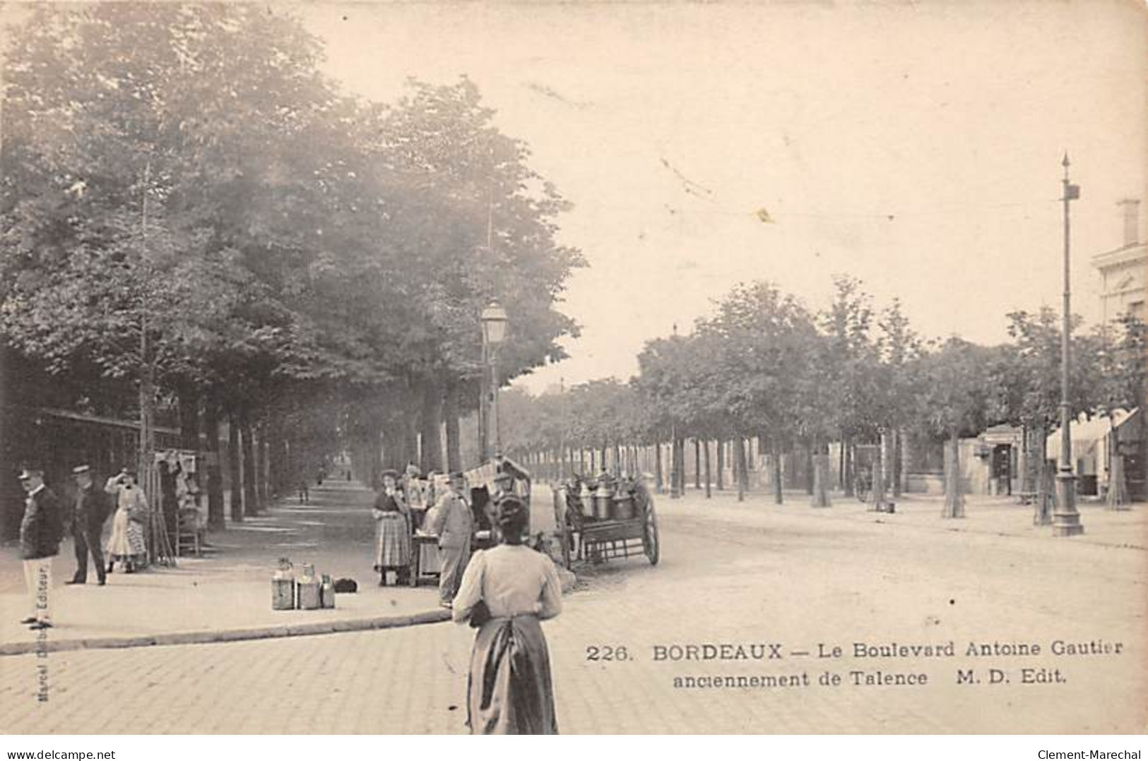BORDEAUX - Le Boulevard Antoine Gautier Anciennement De Talence - Très Bon état - Bordeaux