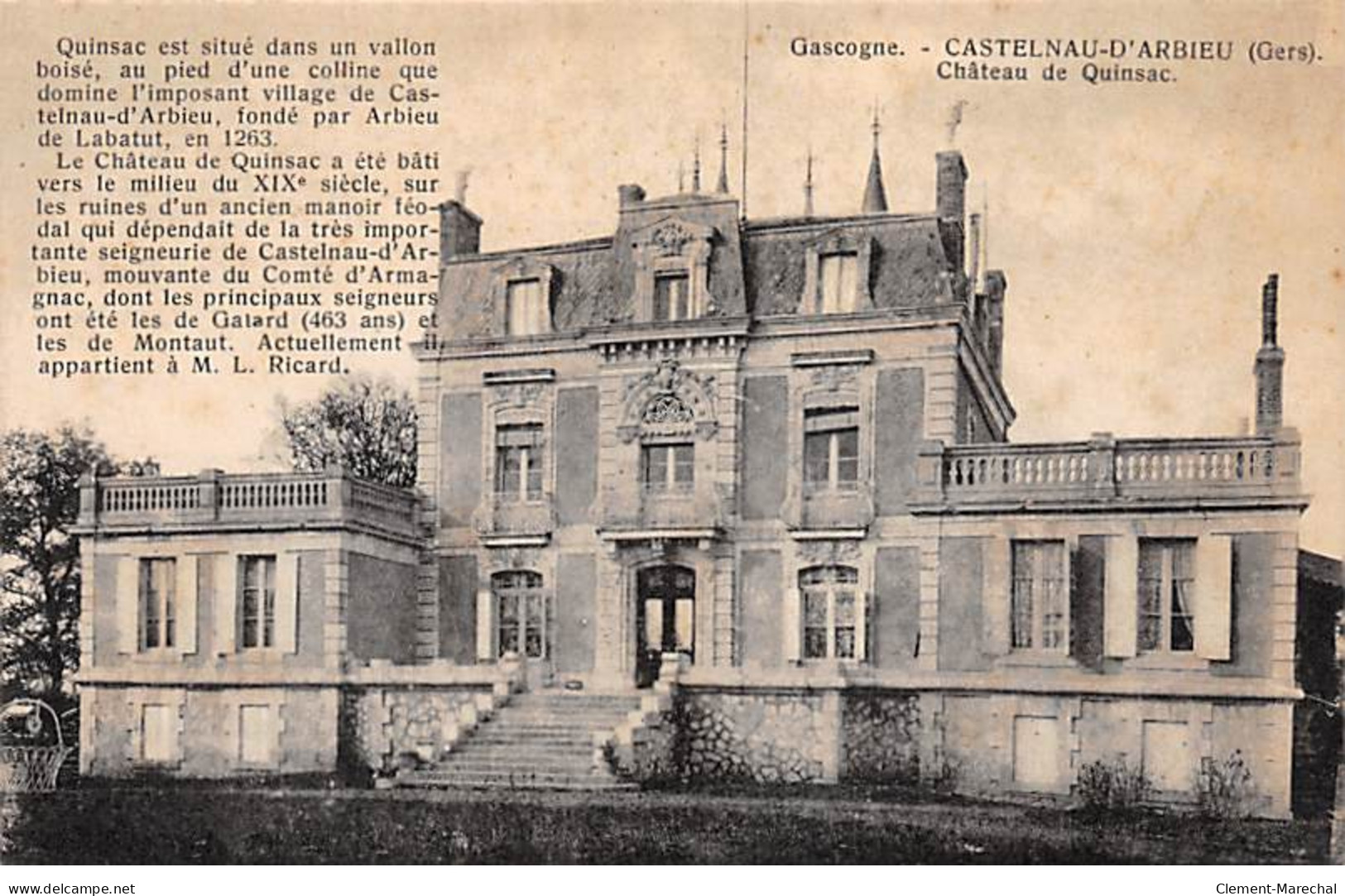 CASTELNAU D'ARBIEU - Château De Quinsac - Très Bon état - Other & Unclassified