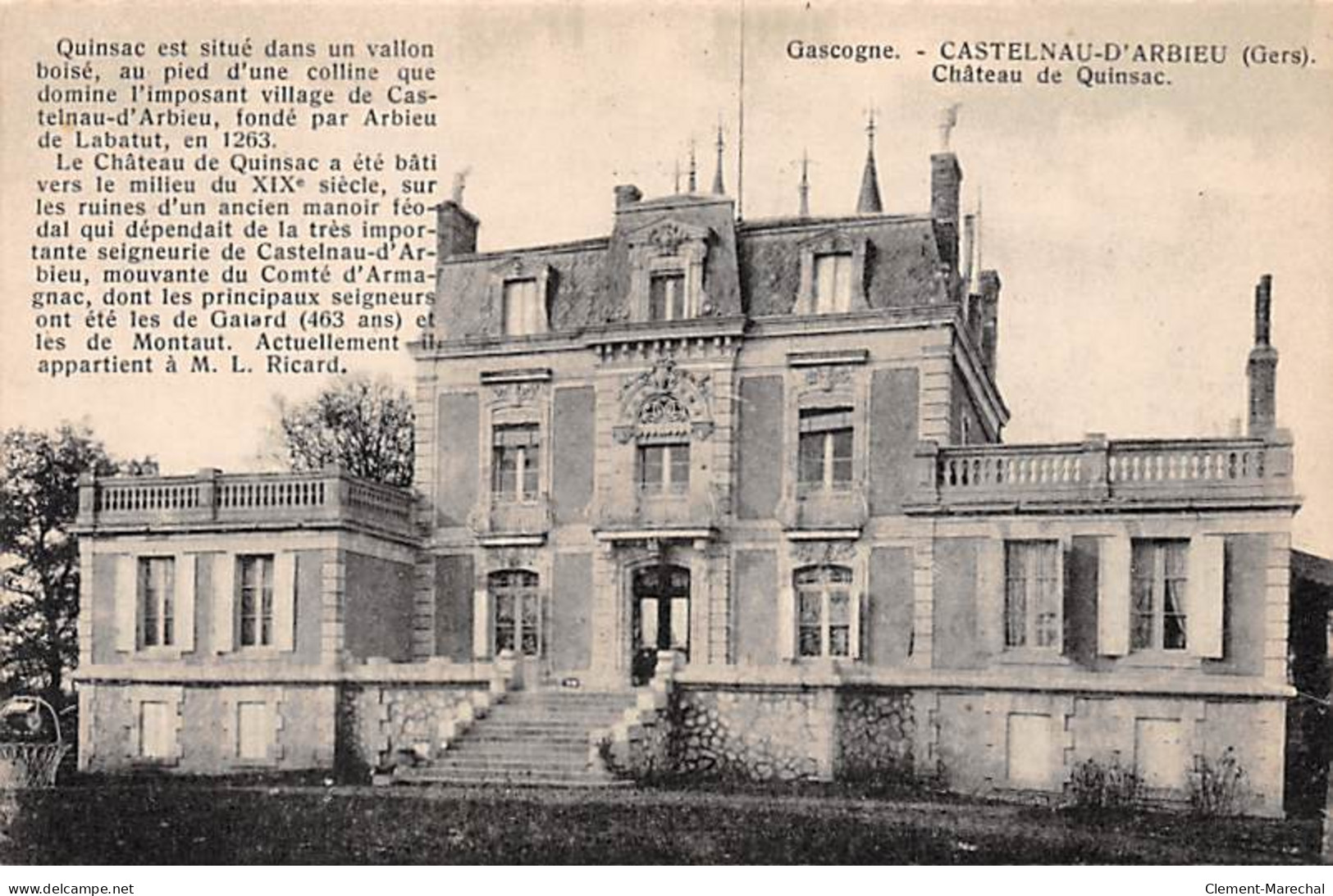 CASTELNAU D'ARBIEU - Château De Quinsac - Très Bon état - Sonstige & Ohne Zuordnung