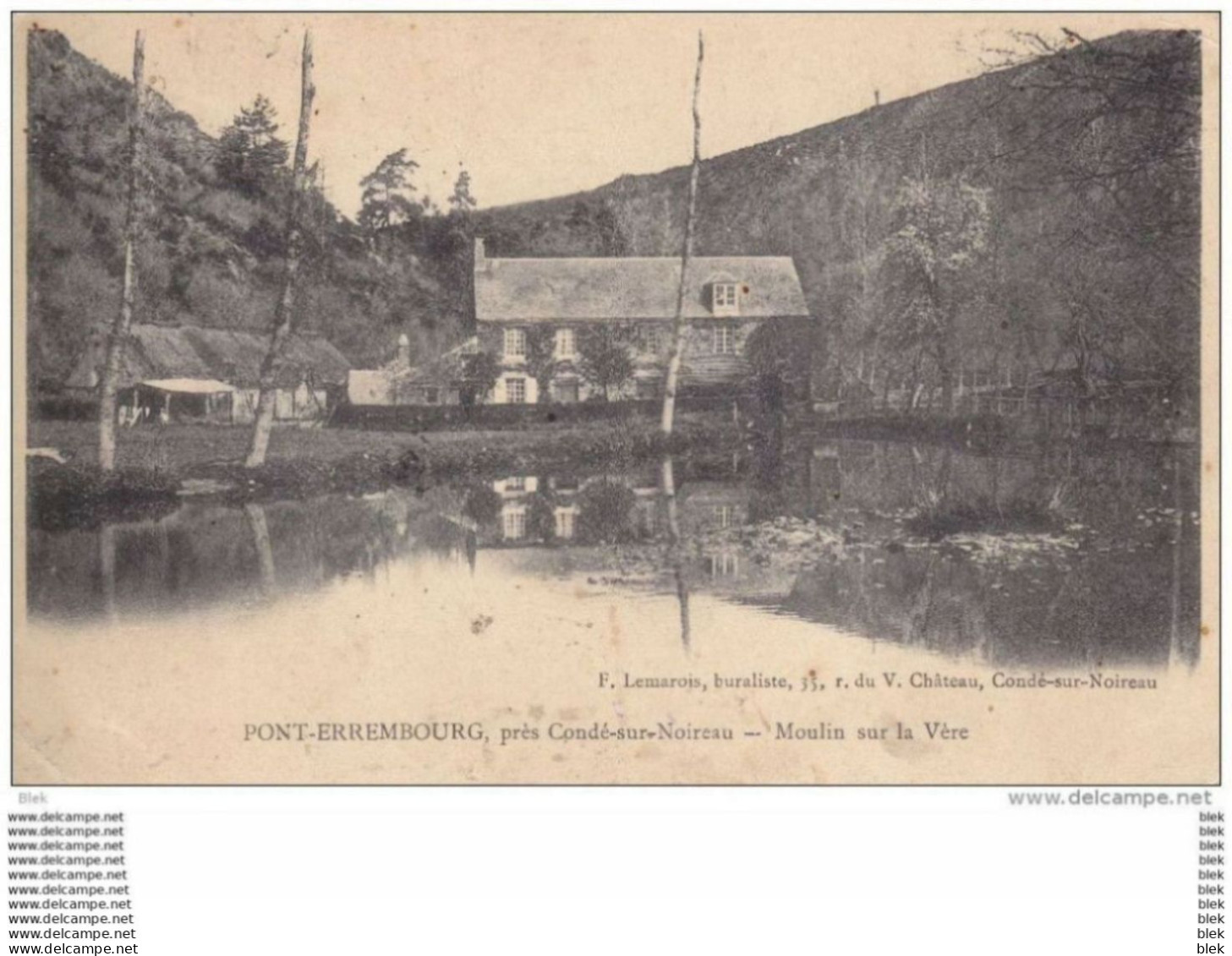 14. Calvados : Pont - Errembourg ( Près De Condé Sur Noireau ) . Moulin  Sur La Vère . - Other & Unclassified