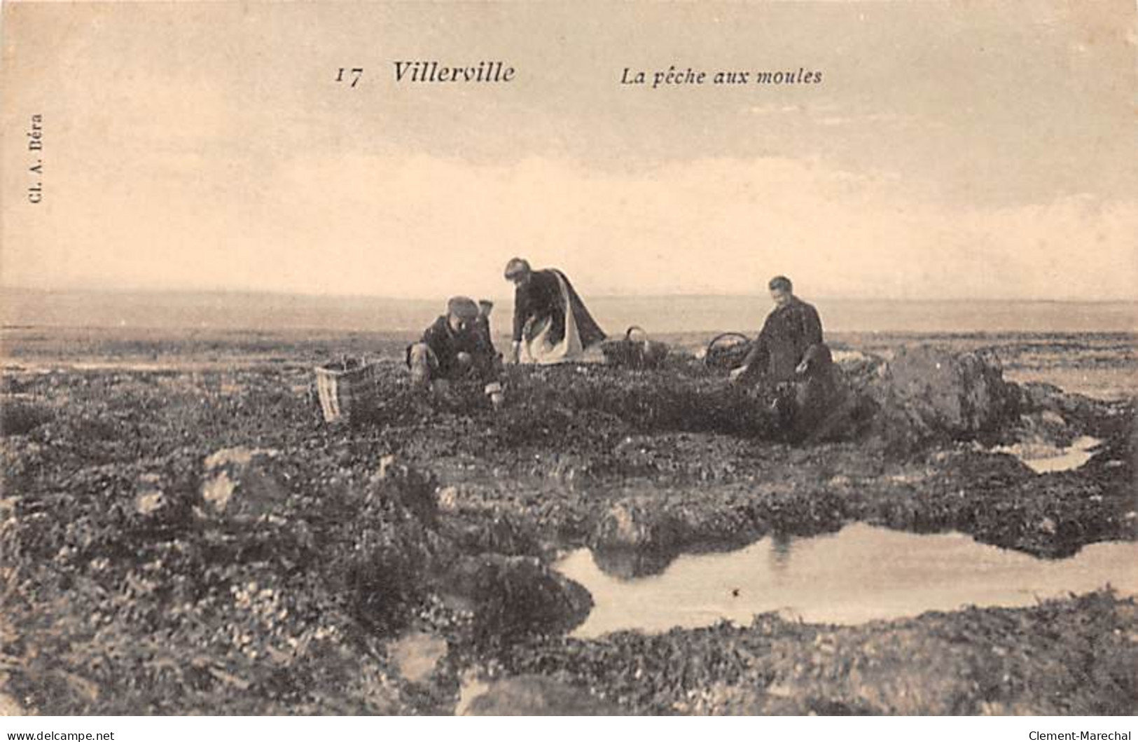 VILLERVILLE - La Pêche Aux Moules - Très Bon état - Villerville