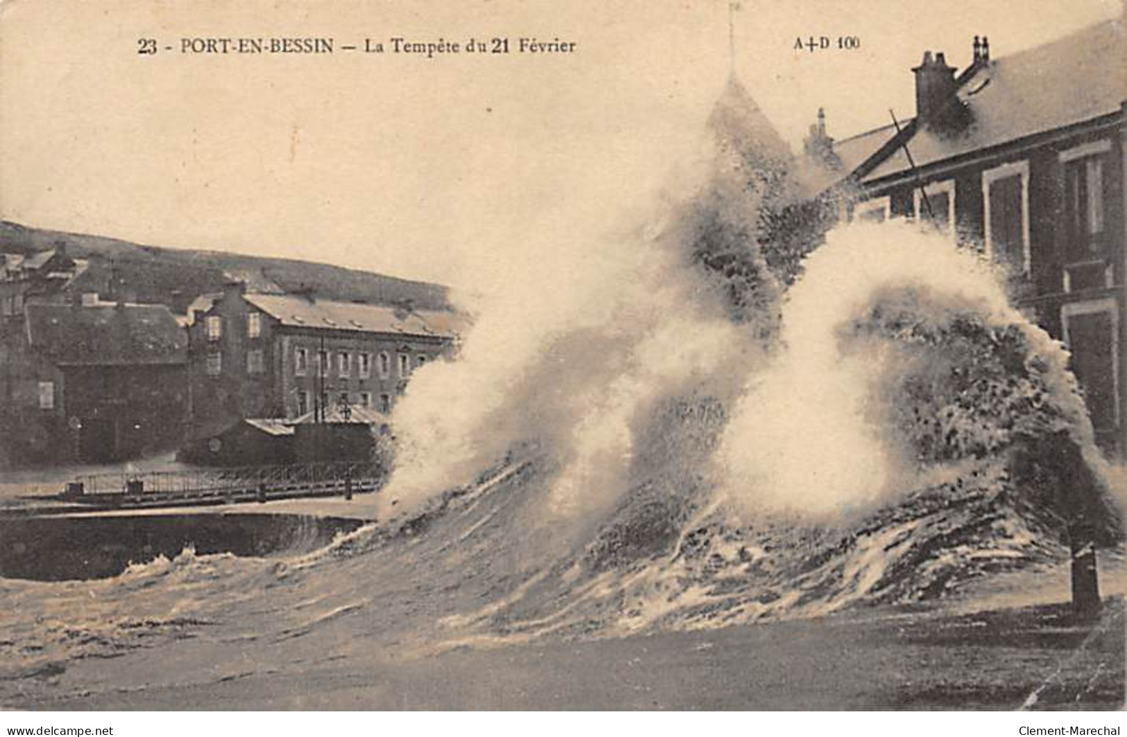 PORT EN BESSIN - La Tempête Du 21 Février - Très Bon état - Port-en-Bessin-Huppain