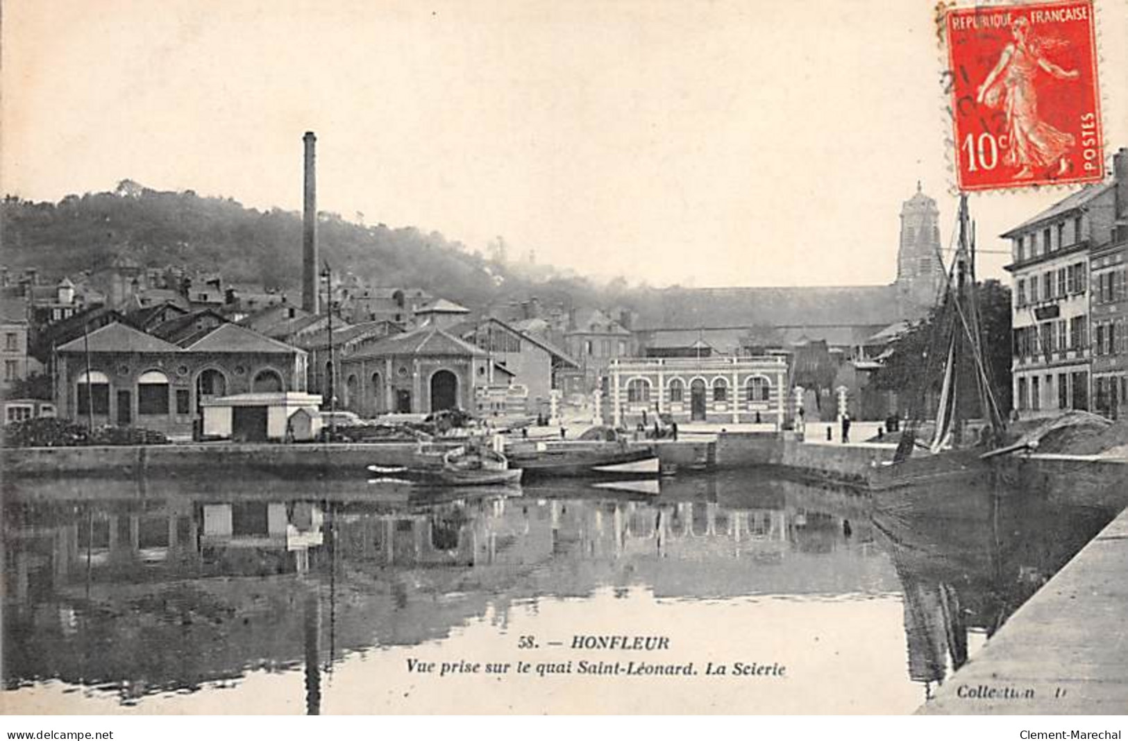 HONFLEUR - Vue Prise Sur Le Quai Léonard, La Scierie - Très Bon état - Honfleur