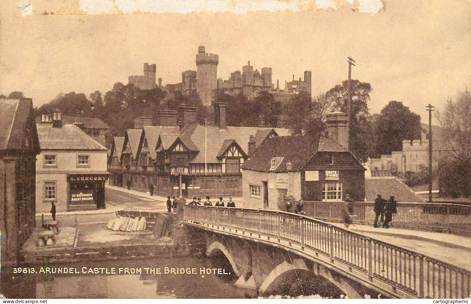 England Sussex Arundel Castle From The Bridge Hotel - Arundel