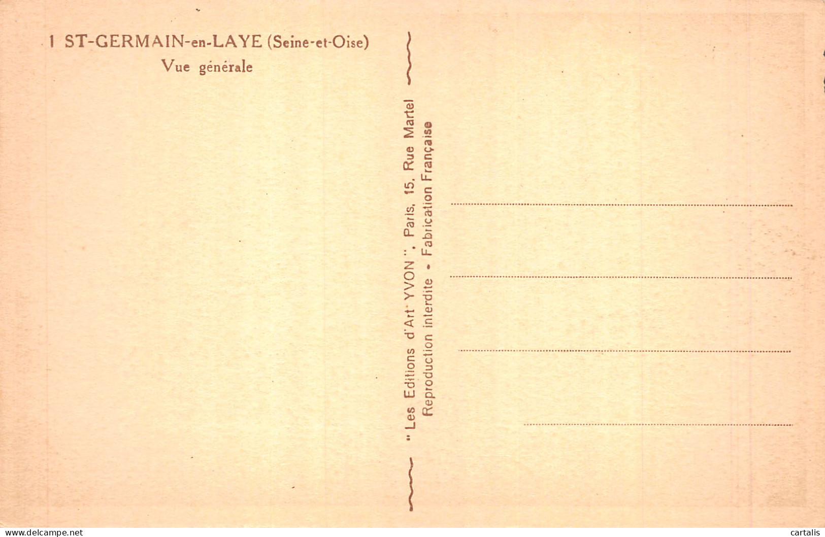 78-SAINT GERMAIN EN LAYE-N°4204-E/0213 - St. Germain En Laye