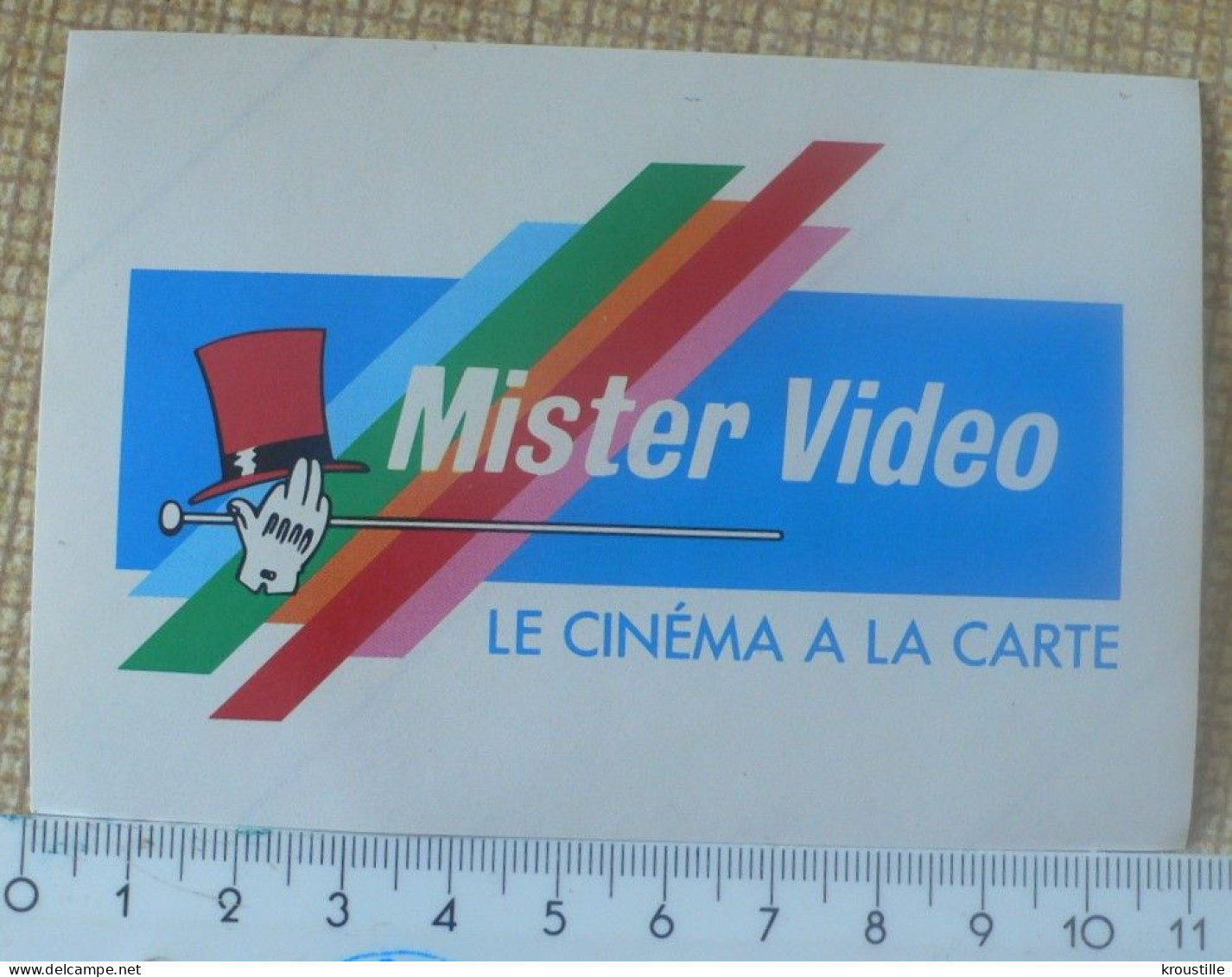 AUTOCOLLANT MISTER VIDEO - LE CINEMA A LA CARTE - Aufkleber