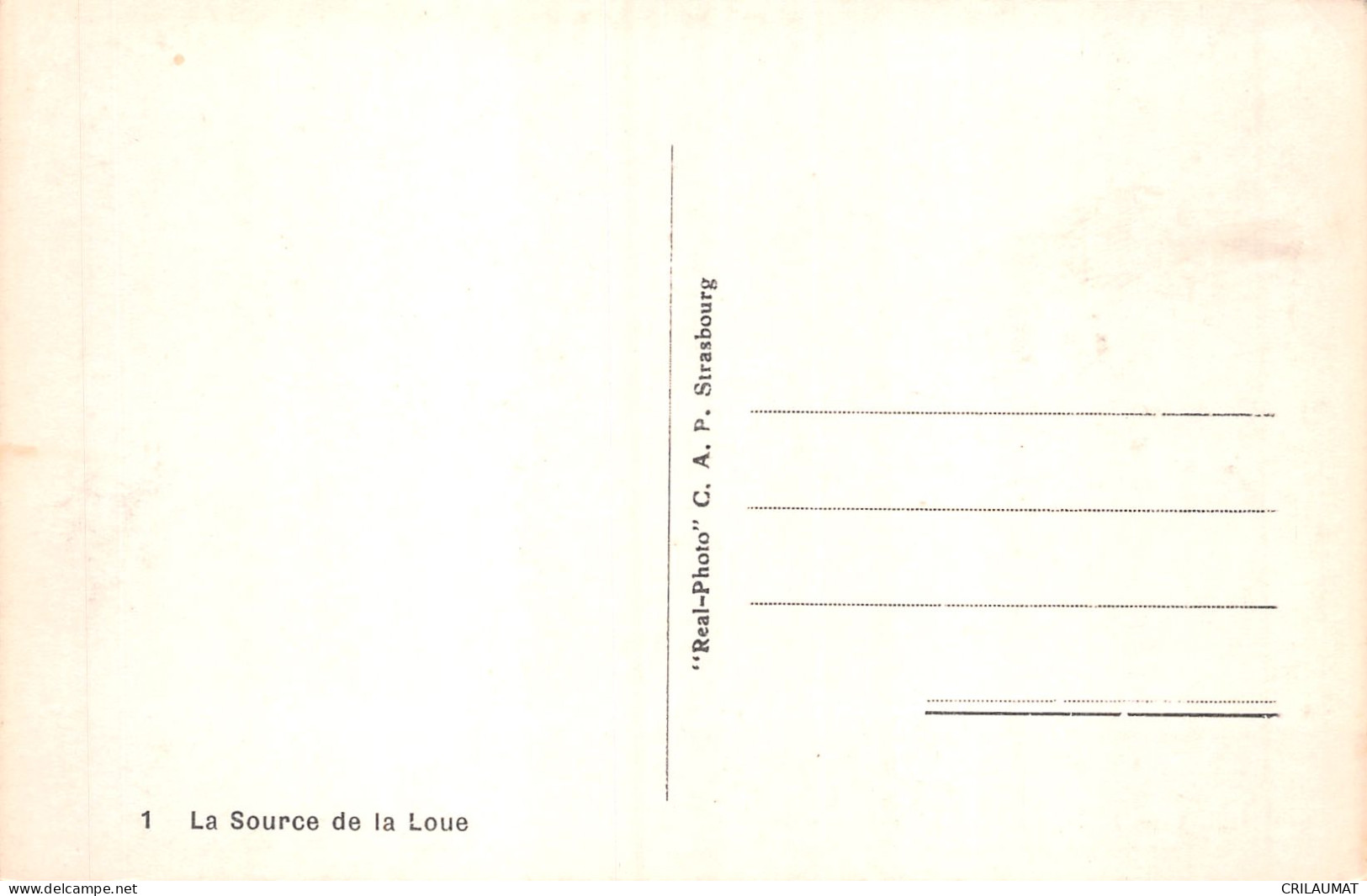 25-SOURCE DE LA LOUE-N°5149-G/0151 - Sonstige & Ohne Zuordnung