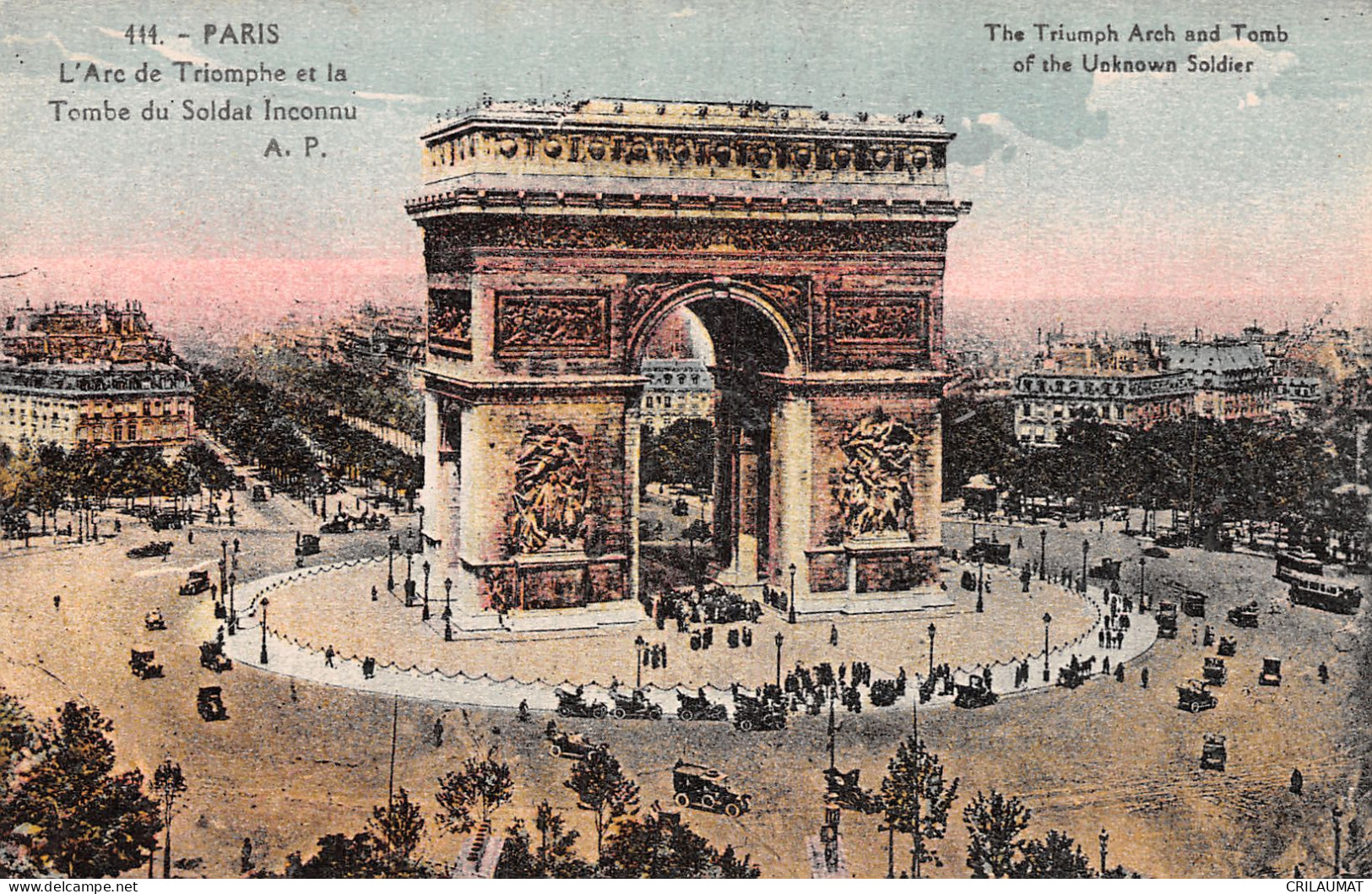 75-PARIS ARC DE TRIOMPHE-N°5149-F/0243 - Arc De Triomphe