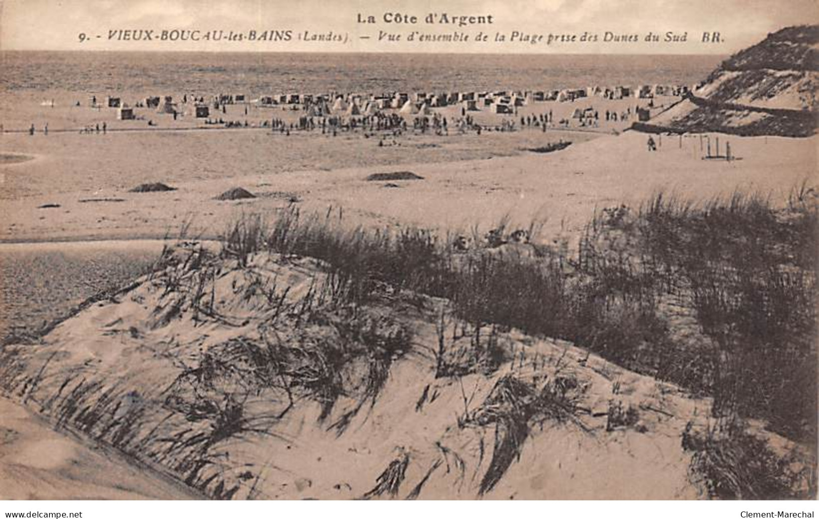 VIEUX BOUCAU LES BAINS - Vue D'ensemble De La Plage Prise Des Dunes Du Sud - Très Bon état - Vieux Boucau