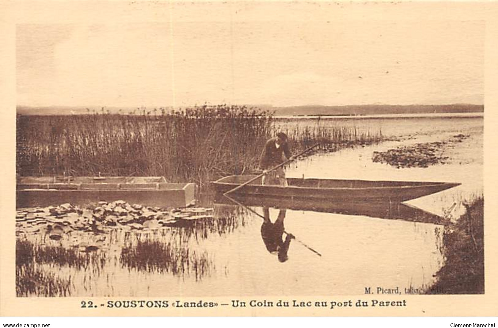 SOUSTONS - Un Coin Du Lac Au Port Du Parent - Très Bon état - Soustons