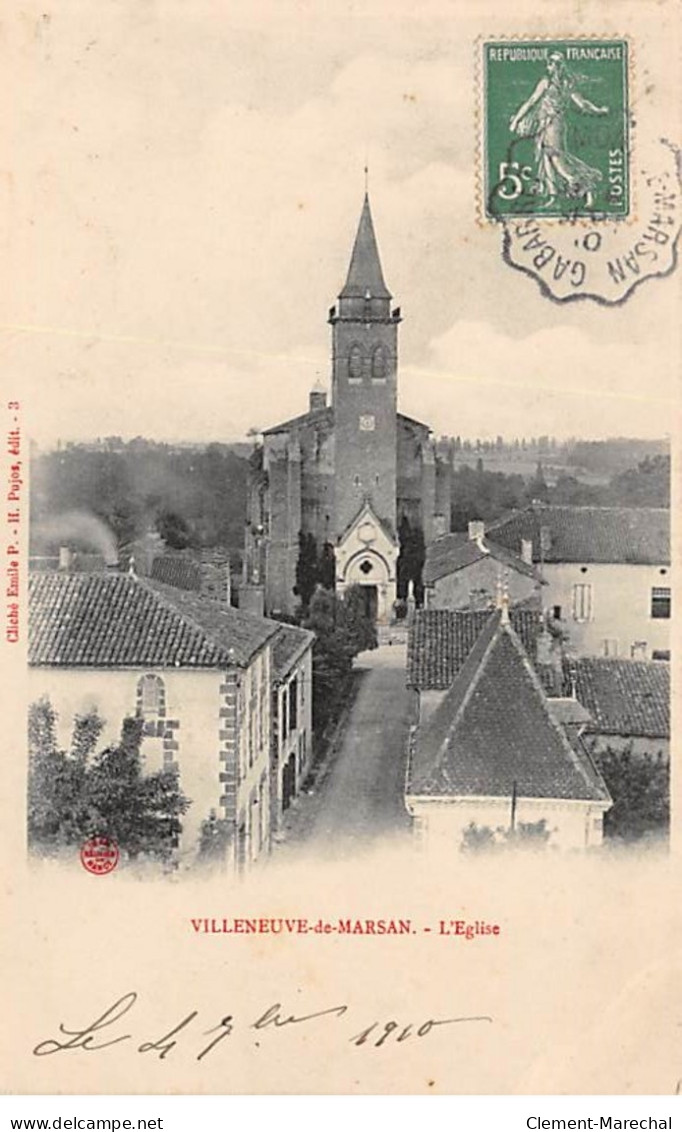 VILLENEUVE DE MARSAN - L'Eglise - Très Bon état - Villeneuve De Marsan