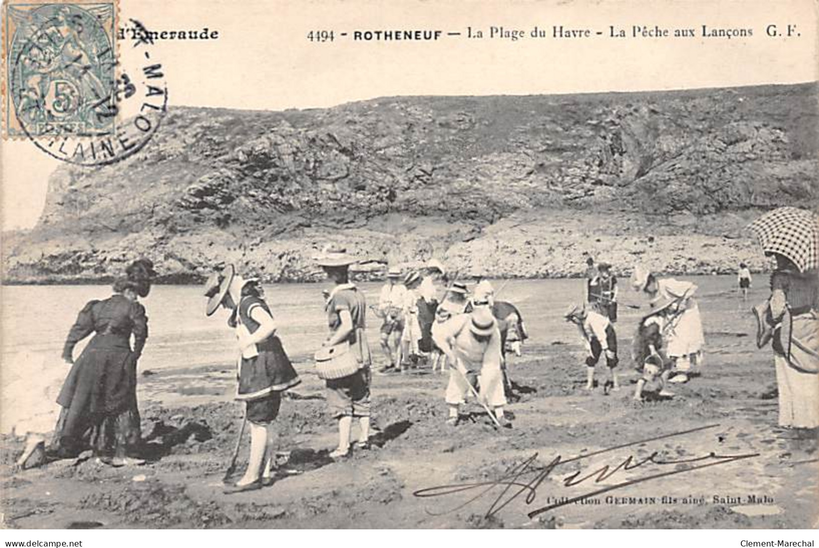 ROTHENEUF - La Plage Du Havre - La Pêche Aux Lançons - Très Bon état - Rotheneuf