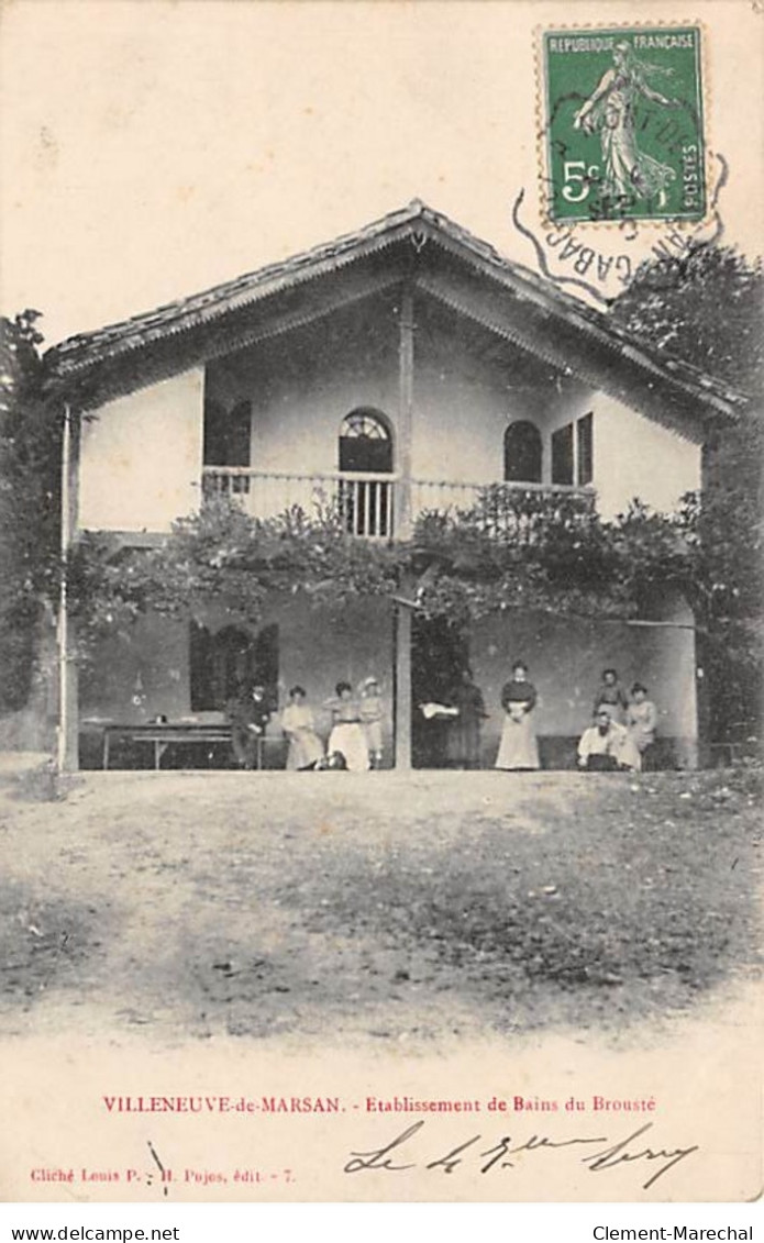 VILLENEUVE DE MARSAN - Etablissement De Bains Du Brousté - Très Bon état - Villeneuve De Marsan