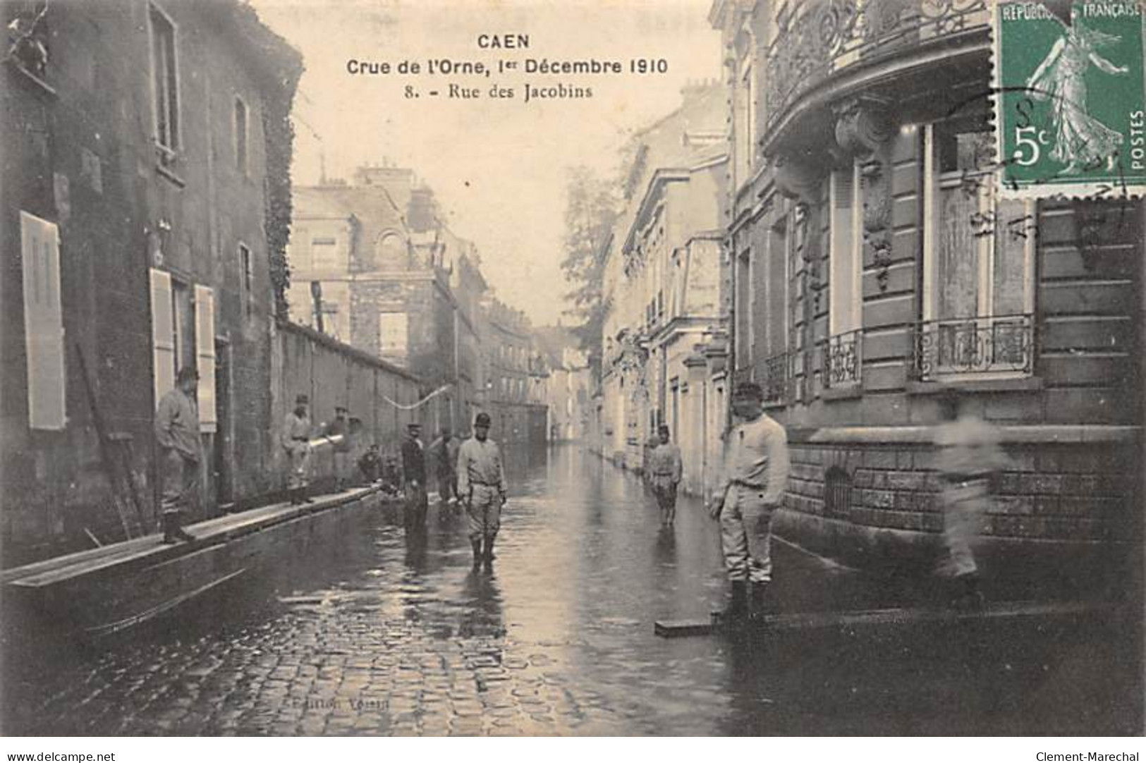 CAEN - Crue De L'Orne, 1er Décembre 1910 - Rue Des Jacobins - Très Bon état - Caen