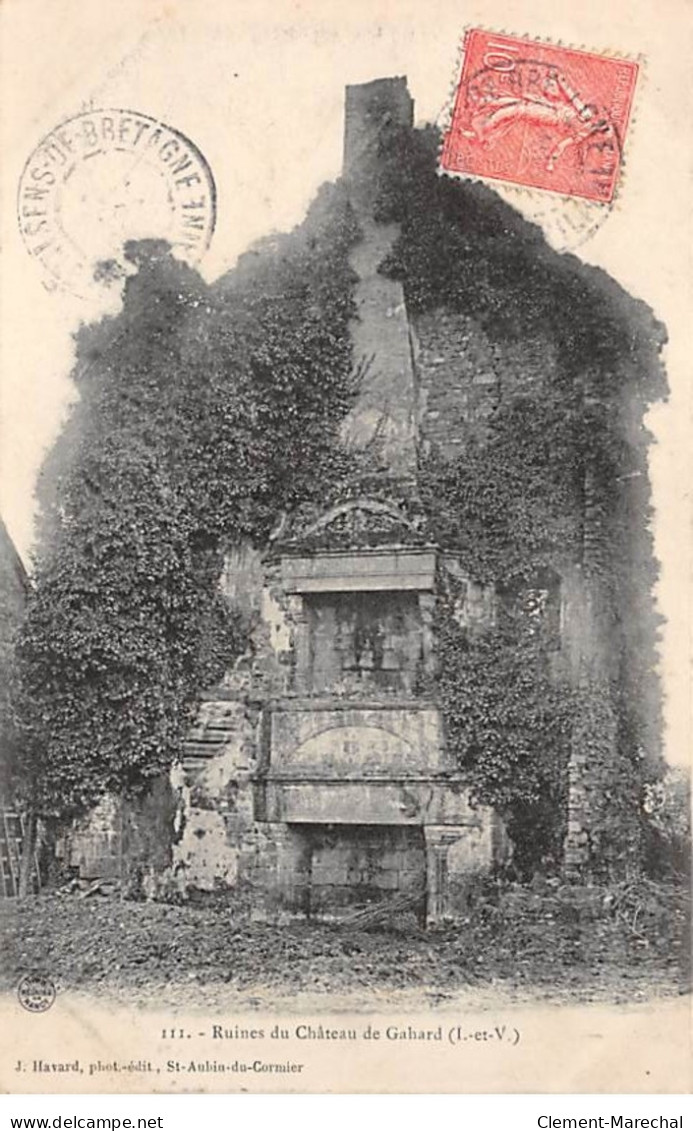Ruines Du Château De GAHARD - Très Bon état - Other & Unclassified