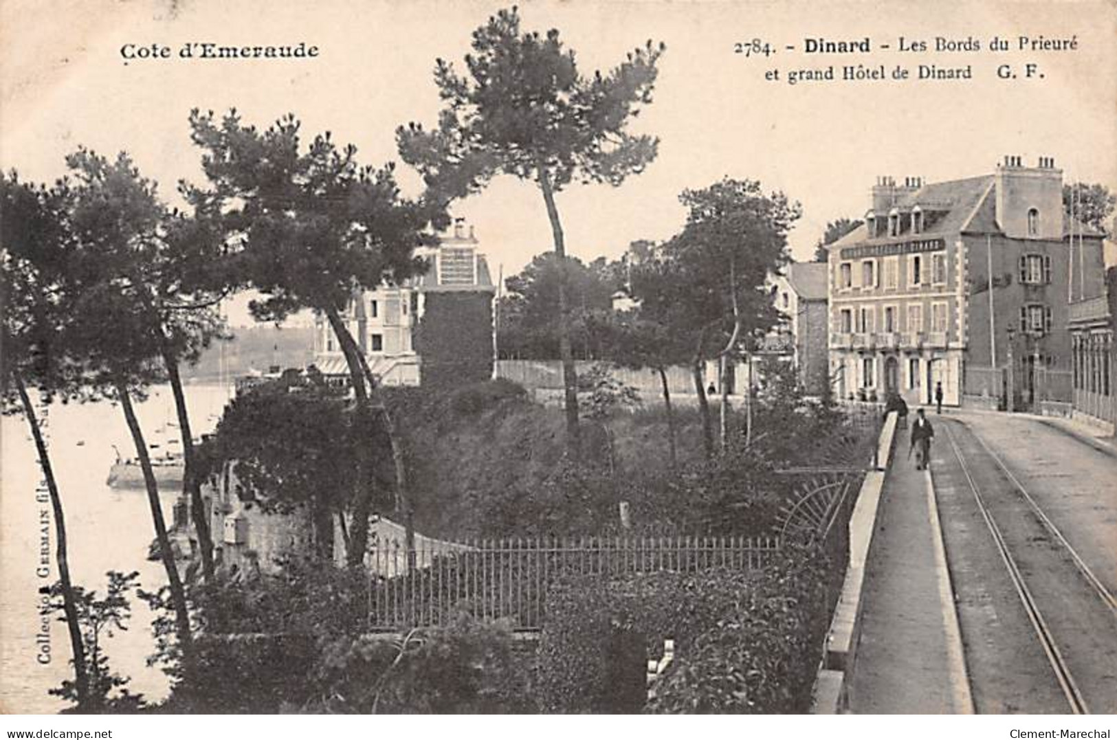 DINARD - Les Bords Du Prieuré Et Grand Hôtel De Dinard - Très Bon état - Dinard