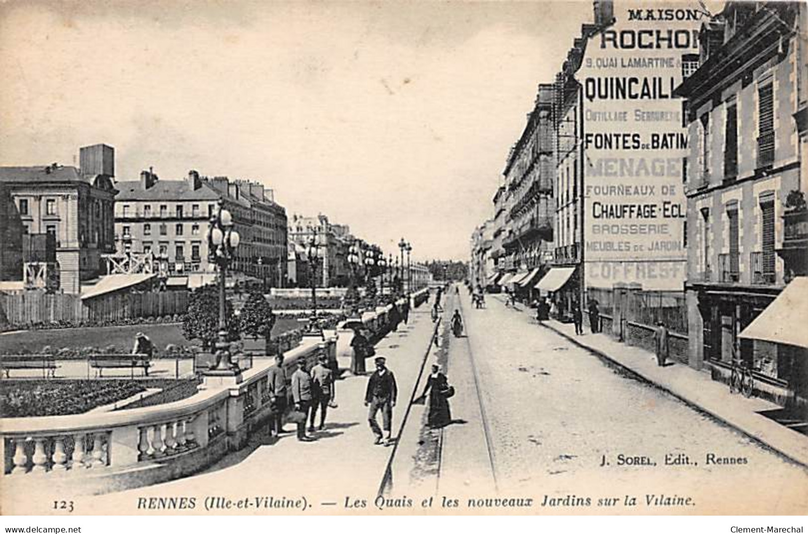 RENNES - Les Quais Et Les Nouveaux Jardins Sur La Vilaine - Très Bon état - Rennes