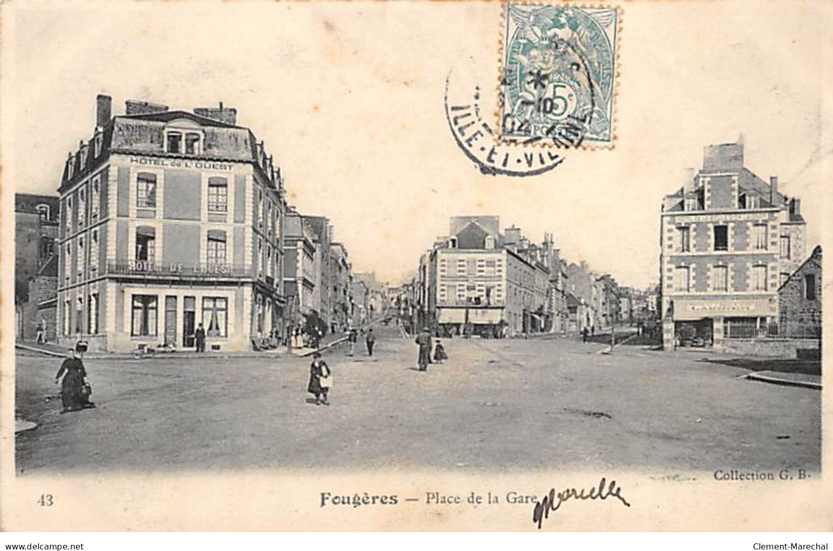 FOUGERES - Place De La Gare - Très Bon état - Fougeres