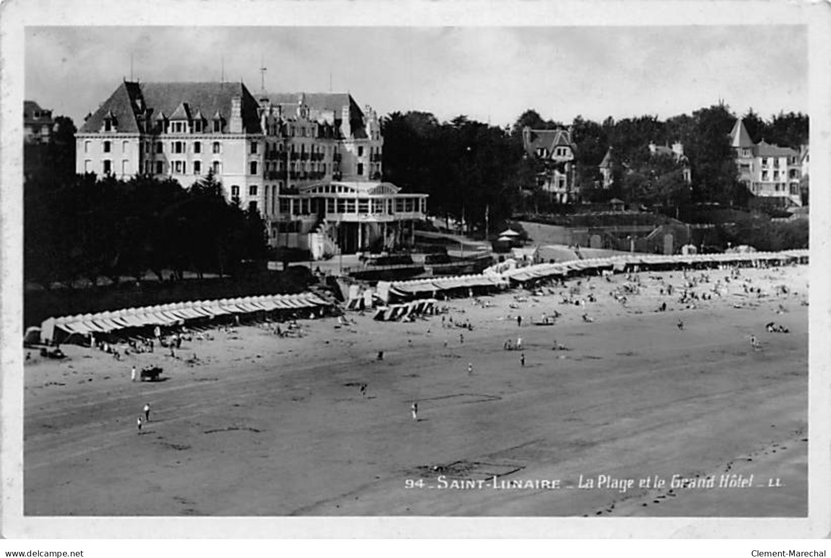 SAINT LUNAIRE - La Plage Et Le Grand Hôtel - Très Bon état - Saint-Lunaire