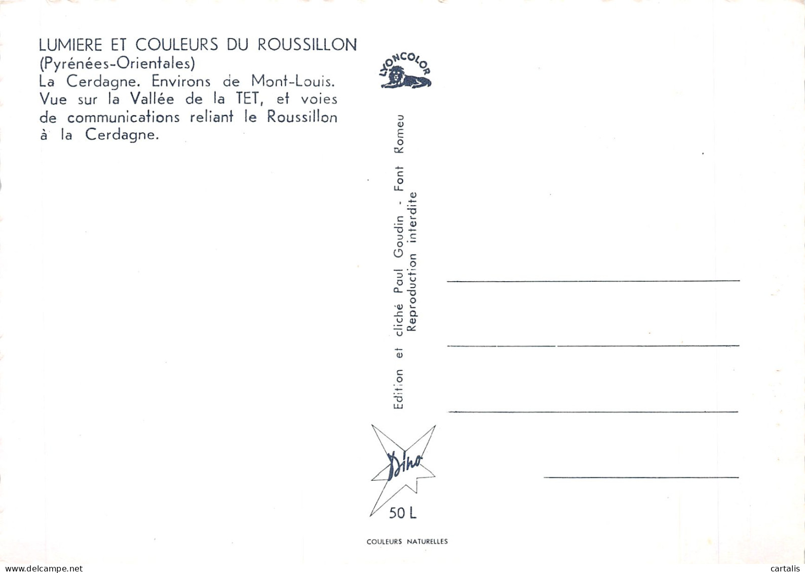 66-LA CERDAGNE-N°4205-B/0133 - Other & Unclassified