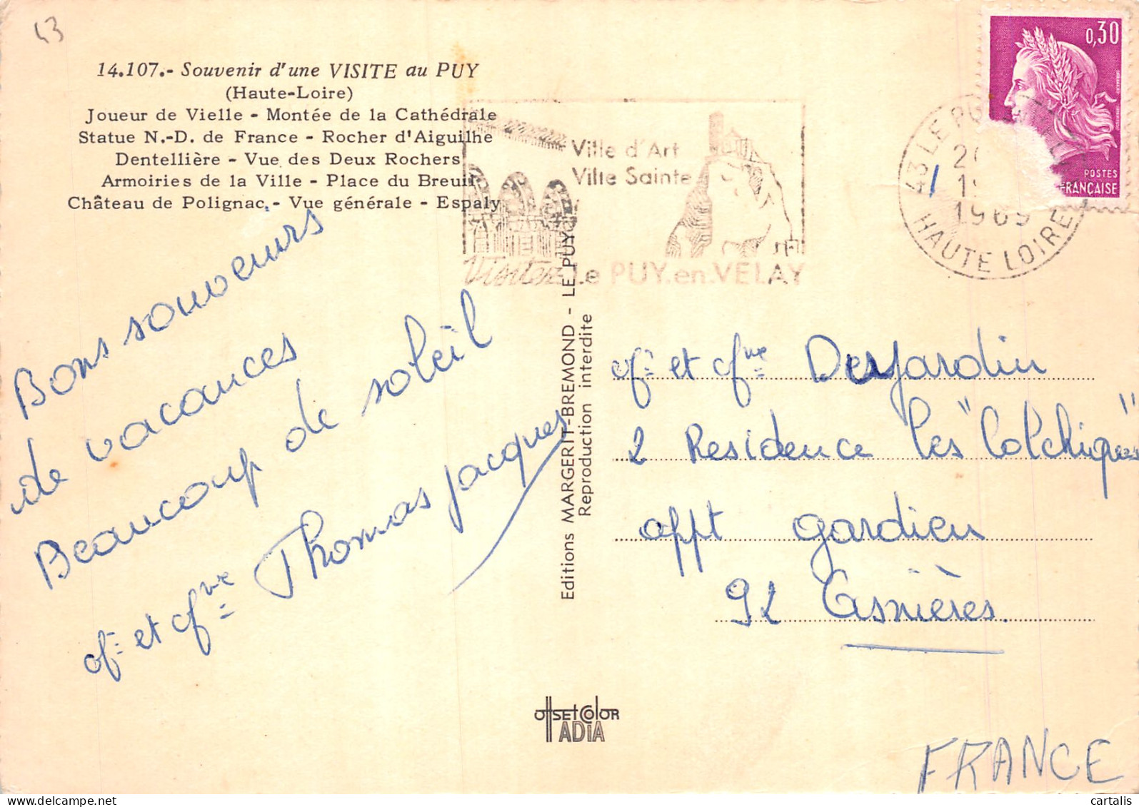 43-LE PUY EN VELAY-N°4205-A/0269 - Le Puy En Velay