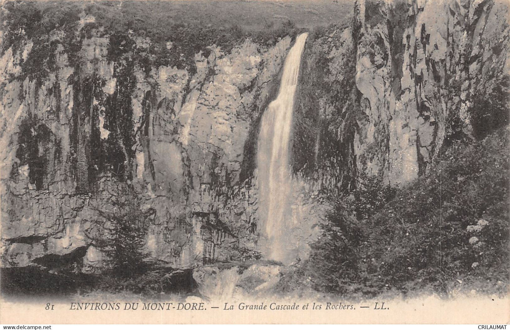 63-MONT DORE LA GRANDE CASCADE ET LES ROCHERS-N°5150-A/0189 - Autres & Non Classés