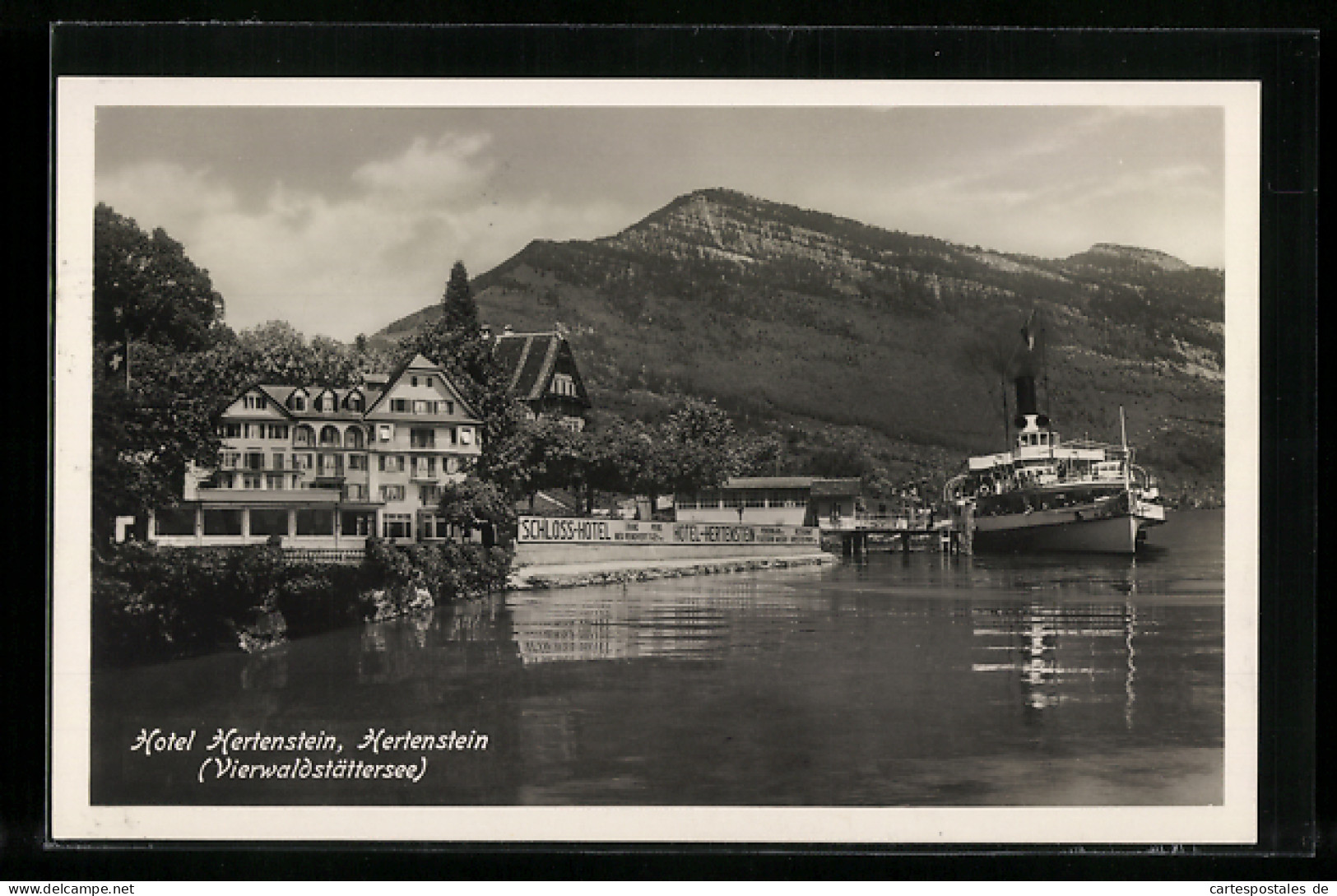 AK Hertenstein, Das Hotel Hertenstein Am Ufer Des Vierwaldstättersee  - Andere & Zonder Classificatie