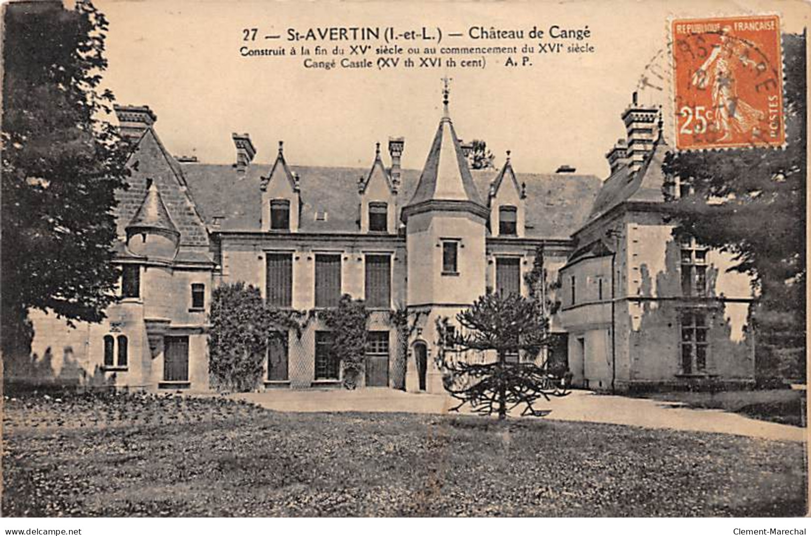 SAINT AVERTIN - Château De Cangé - Très Bon état - Saint-Avertin