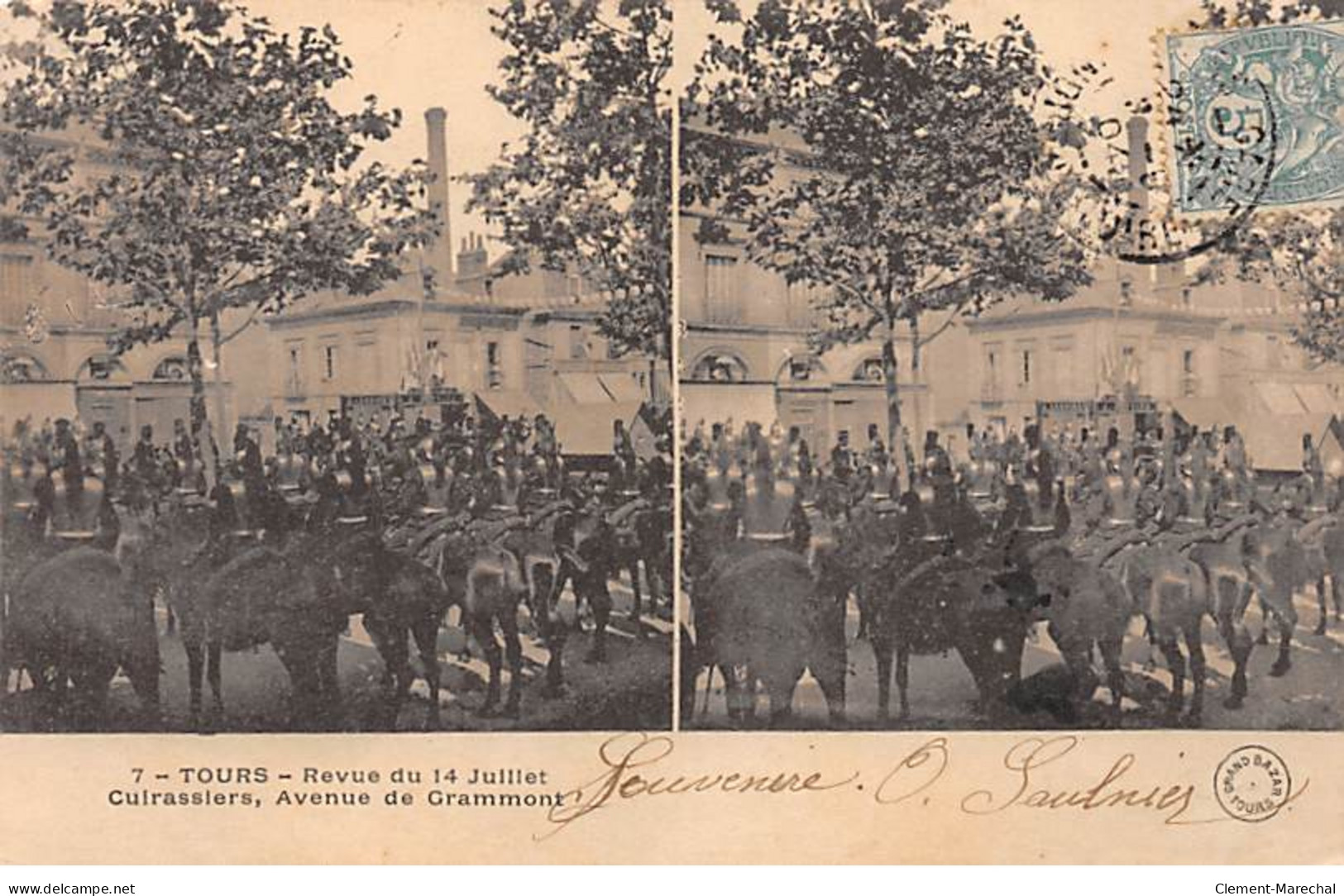 TOURS - Revue Du 14 Juillet - Cuirassiers, Avenue De Grammont - Très Bon état - Tours