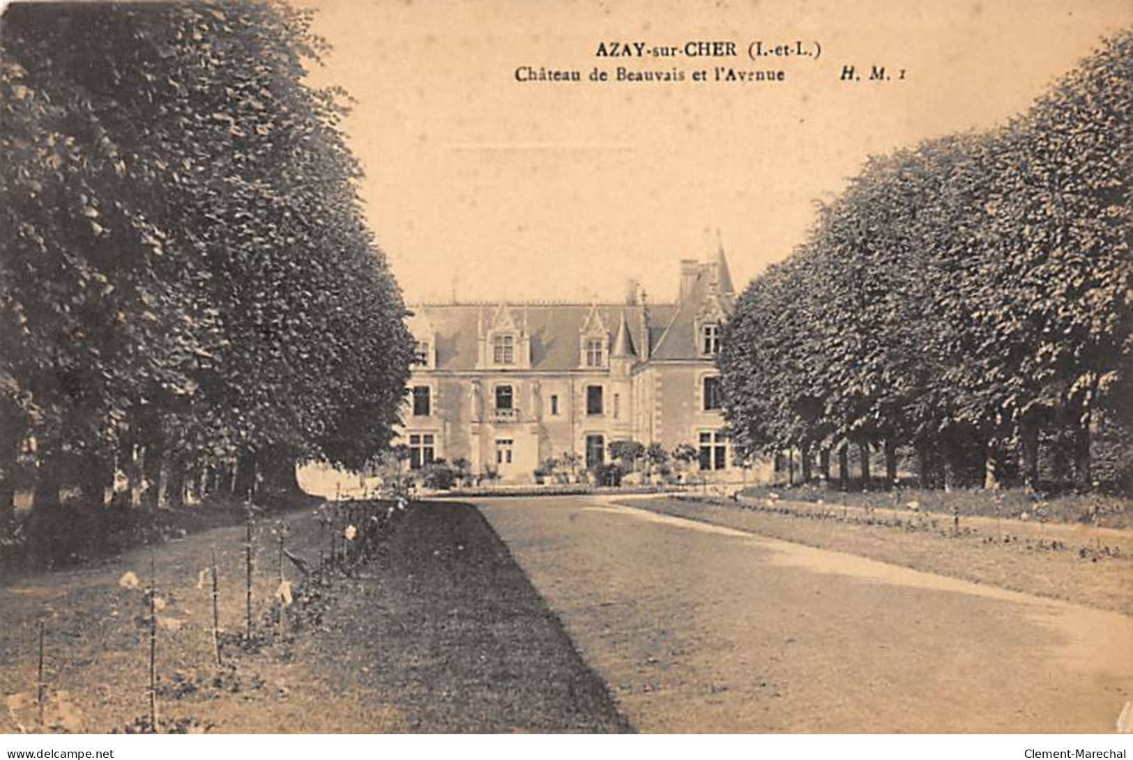 AZAY SUR CHER - Château De Beauvais Et L'Avenue - Très Bon état - Azay-le-Rideau