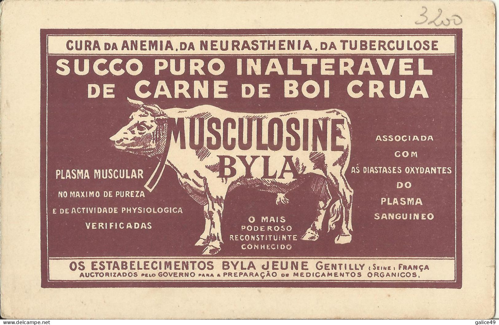3200 CPA Publicité Musculosine Byla - Historia Do Vestorio - Japao - Trachten