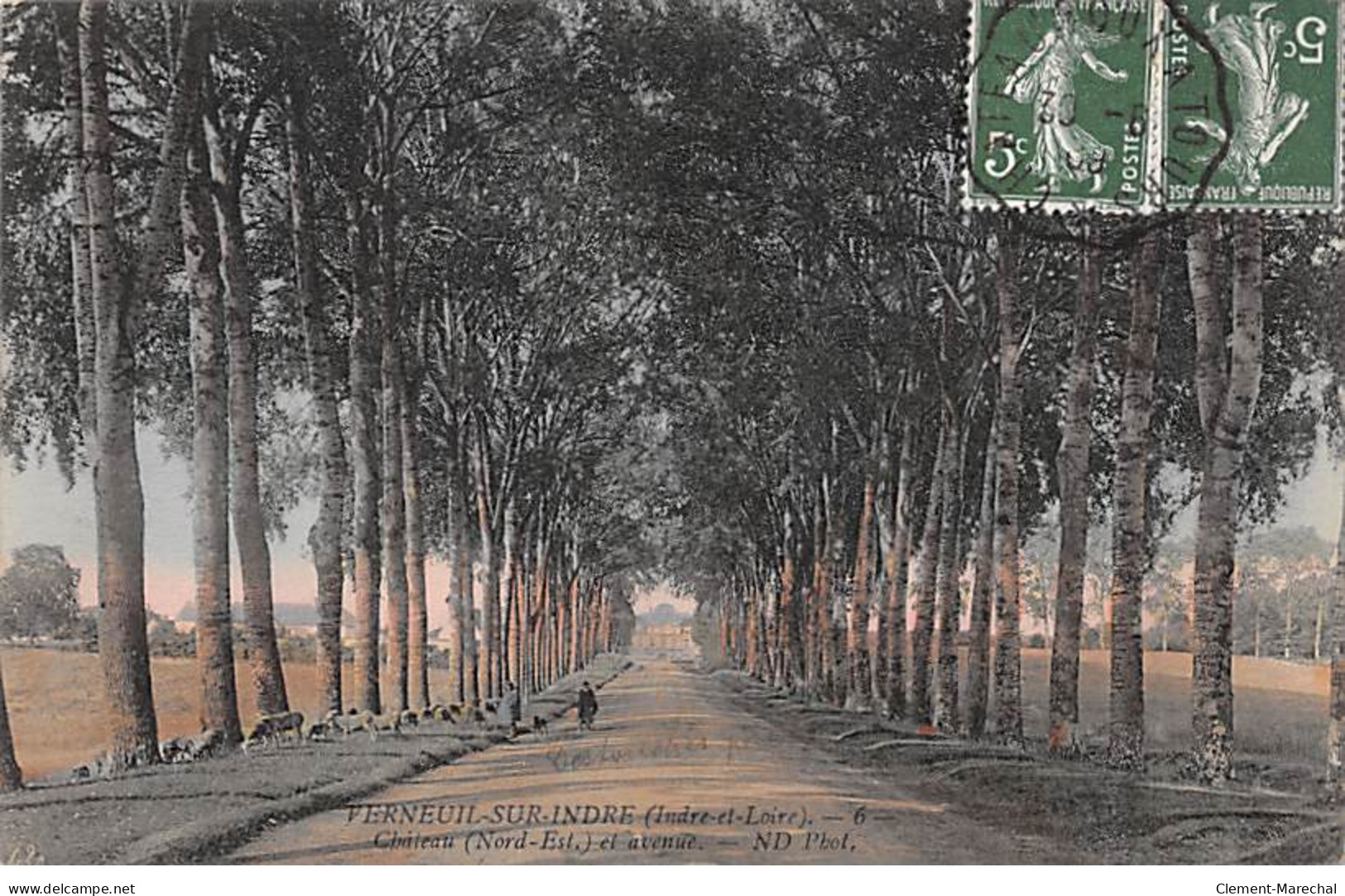VERNEUIL SUR INDRE - Château Et Avenue - Très Bon état - Other & Unclassified
