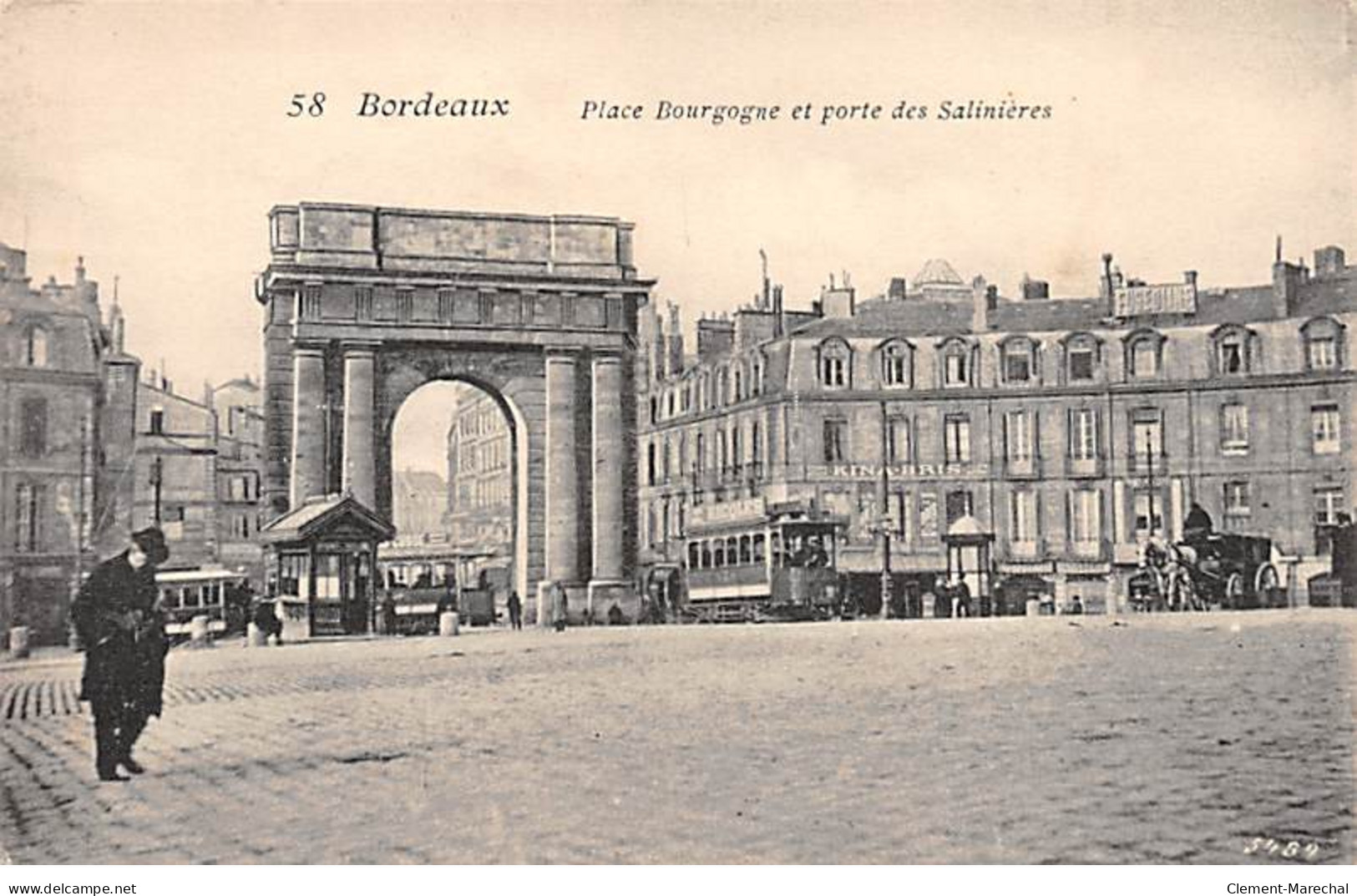 BORDEAUX - Place Bourgogne Et Porte Des Salinières - Très Bon état - Bordeaux