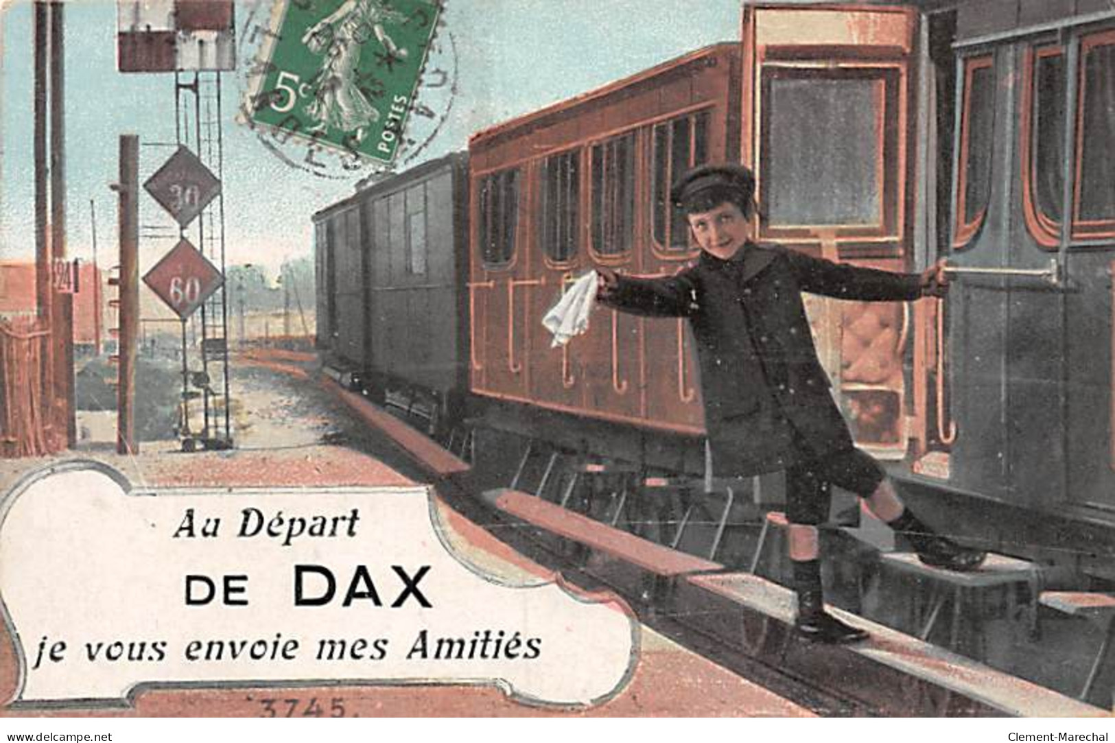 Au Départ De DAX Je Vous Envoie Mes Amitiés - Très Bon état - Dax