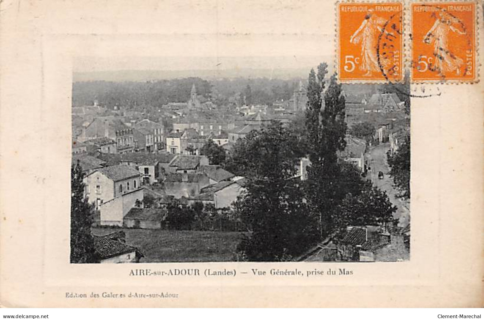 AIRE SUR ADOUR - Vue Générale, Prise Du Mas - Très Bon état - Aire