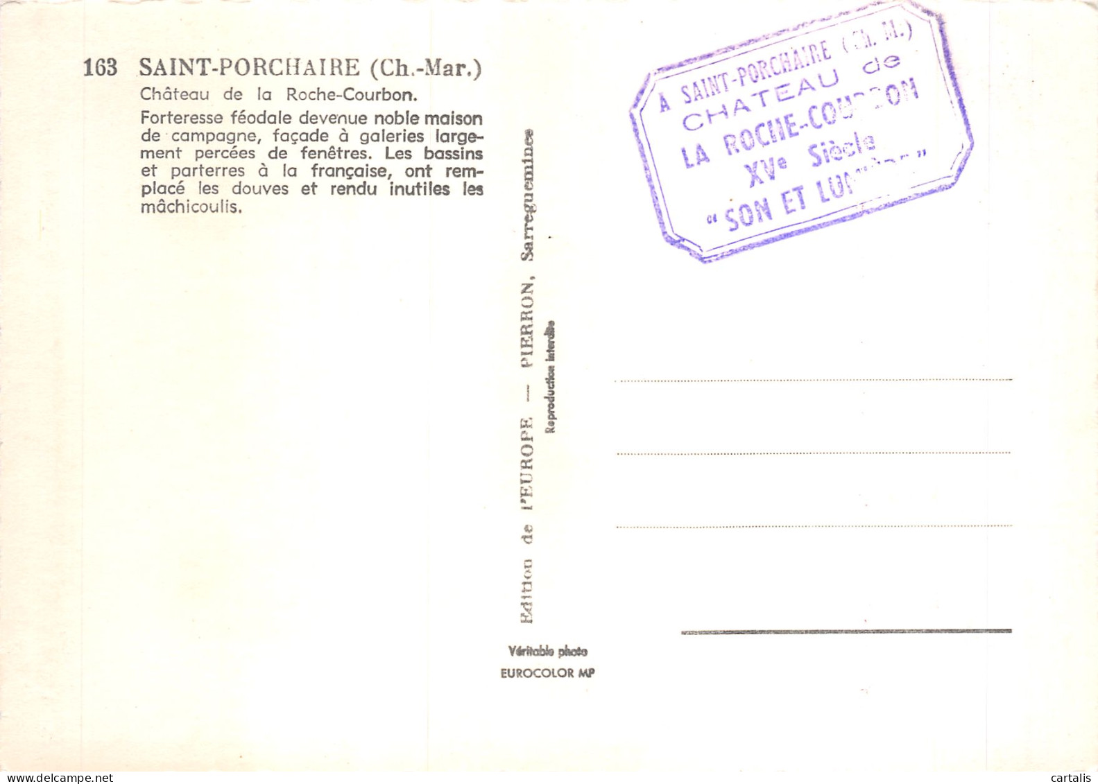 17-SAINT PORCHAIRE-N°4206-A/0075 - Other & Unclassified