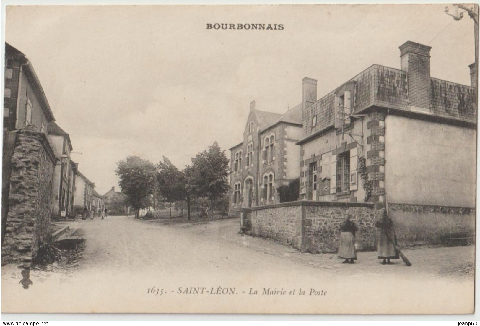 1635. - SAINT-LEON. - La Mairie Et La Poste - Other & Unclassified