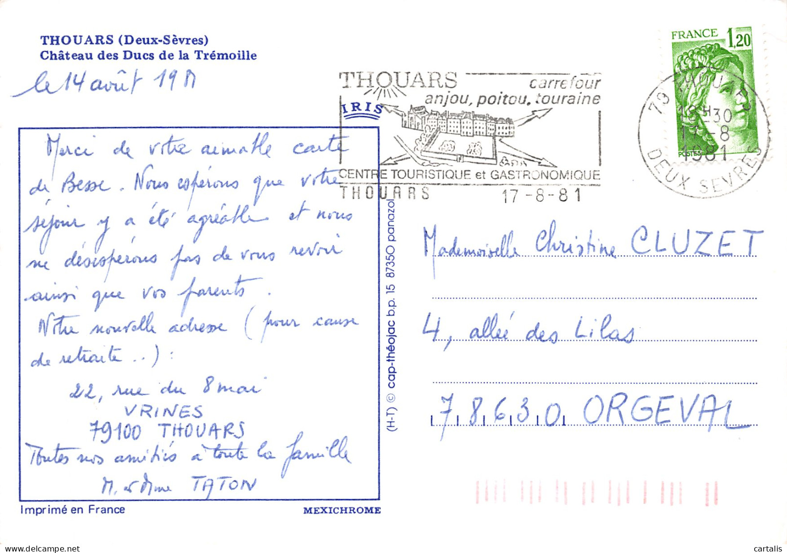 79-THOUARS LE CHATEAU DES DUCS DE LA TREMOILLE-N°4205-D/0285 - Thouars