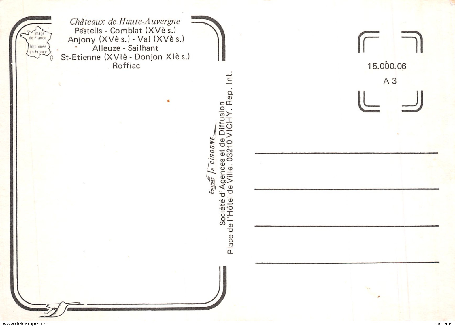 15-CHATEAUX DU CANTAL-N°4205-D/0267 - Other & Unclassified