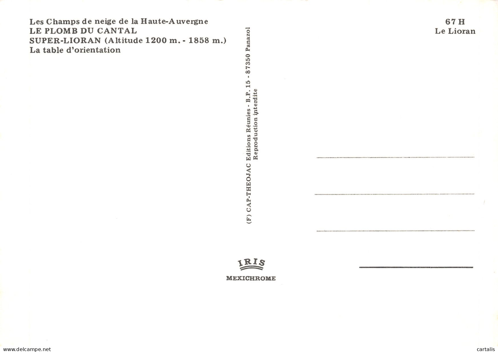 15-LE PLOMB DU CANTAL-N°4205-D/0025 - Other & Unclassified