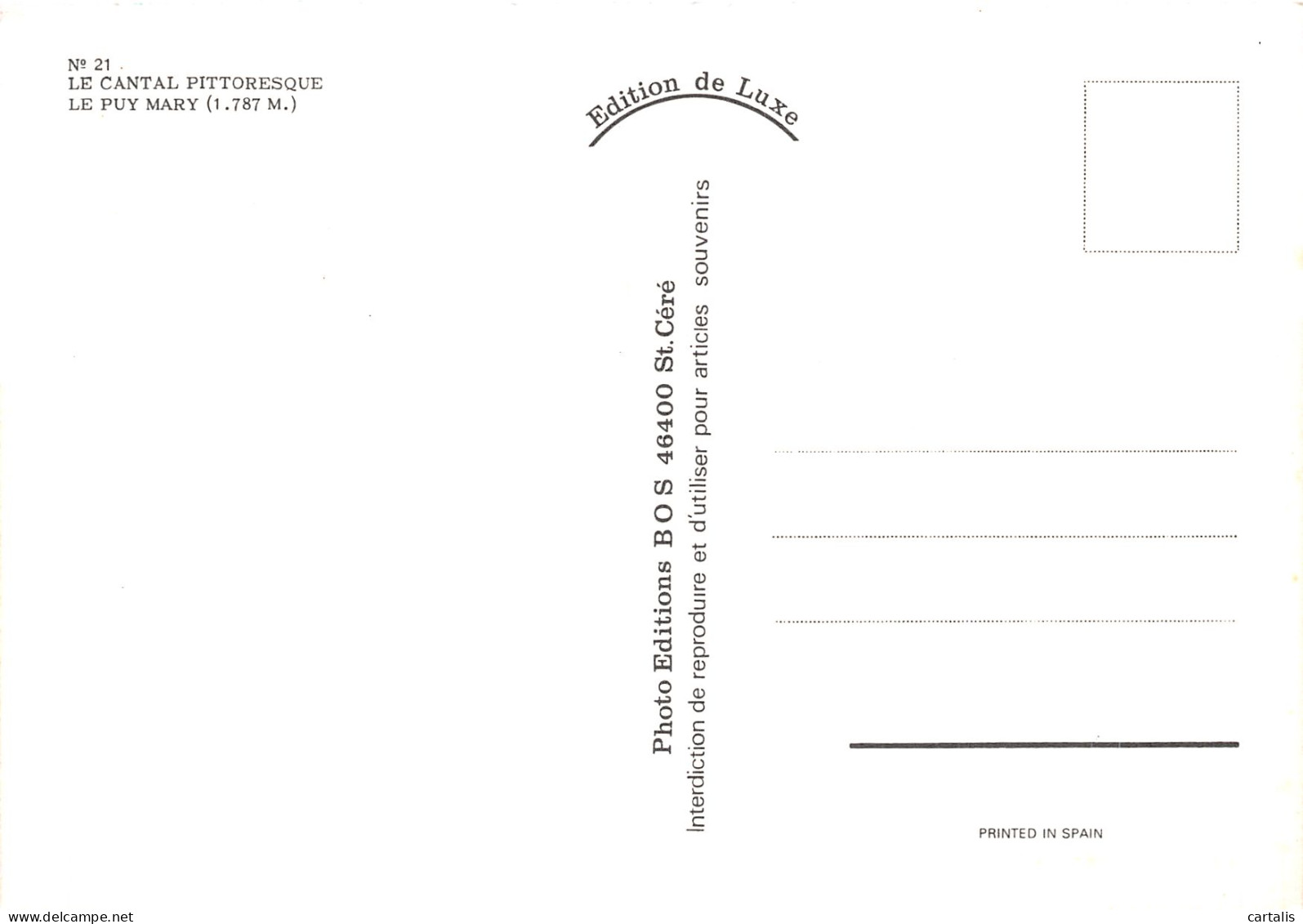 15-LE PUY MARY -N°4205-D/0011 - Other & Unclassified