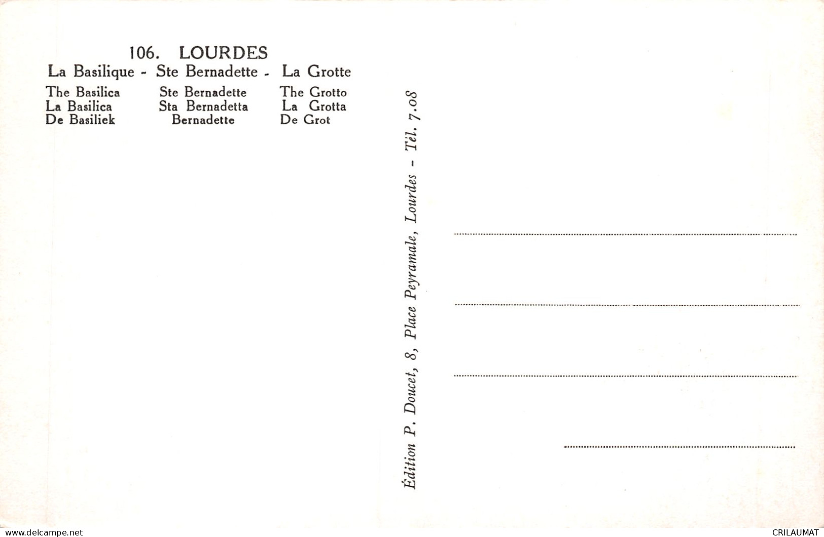 65-LOURDES-N°5150-C/0259 - Lourdes