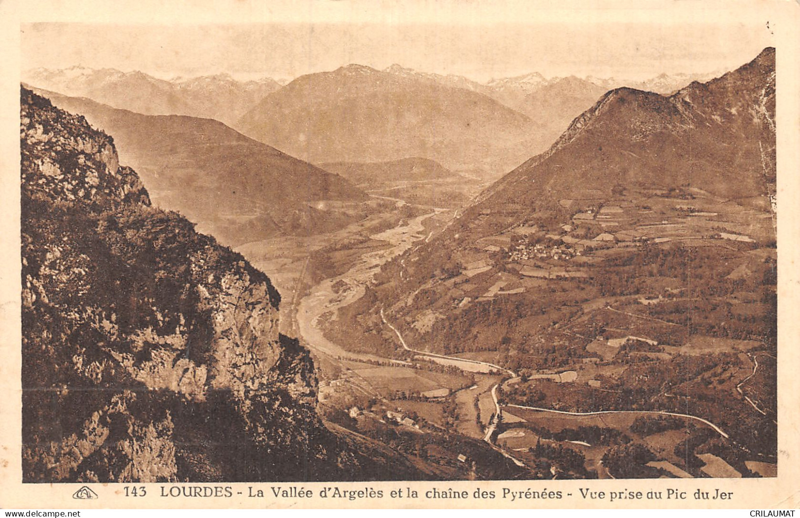 65-LOURDES LA VALLEE D ARGELES-N°5150-C/0251 - Lourdes